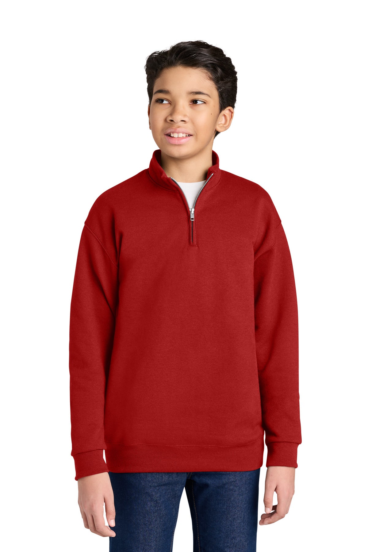 Jerzees® Youth NuBlend® 1/4-Zip Cadet Collar Sweatshirt 995Y