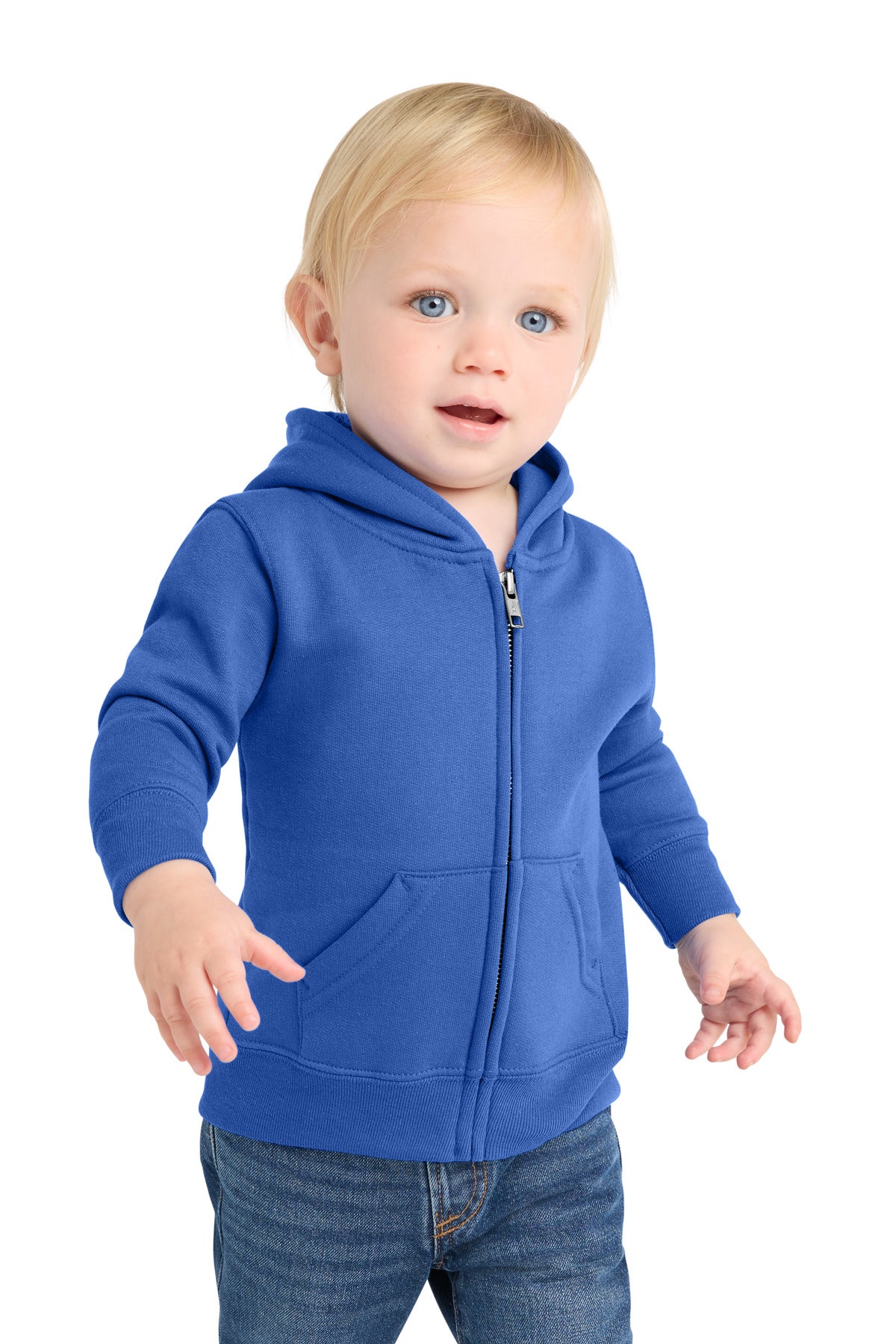 Port & Co® Infant Core Fleece Full-Zip Hooded Sweatshirt. CAR78IZH