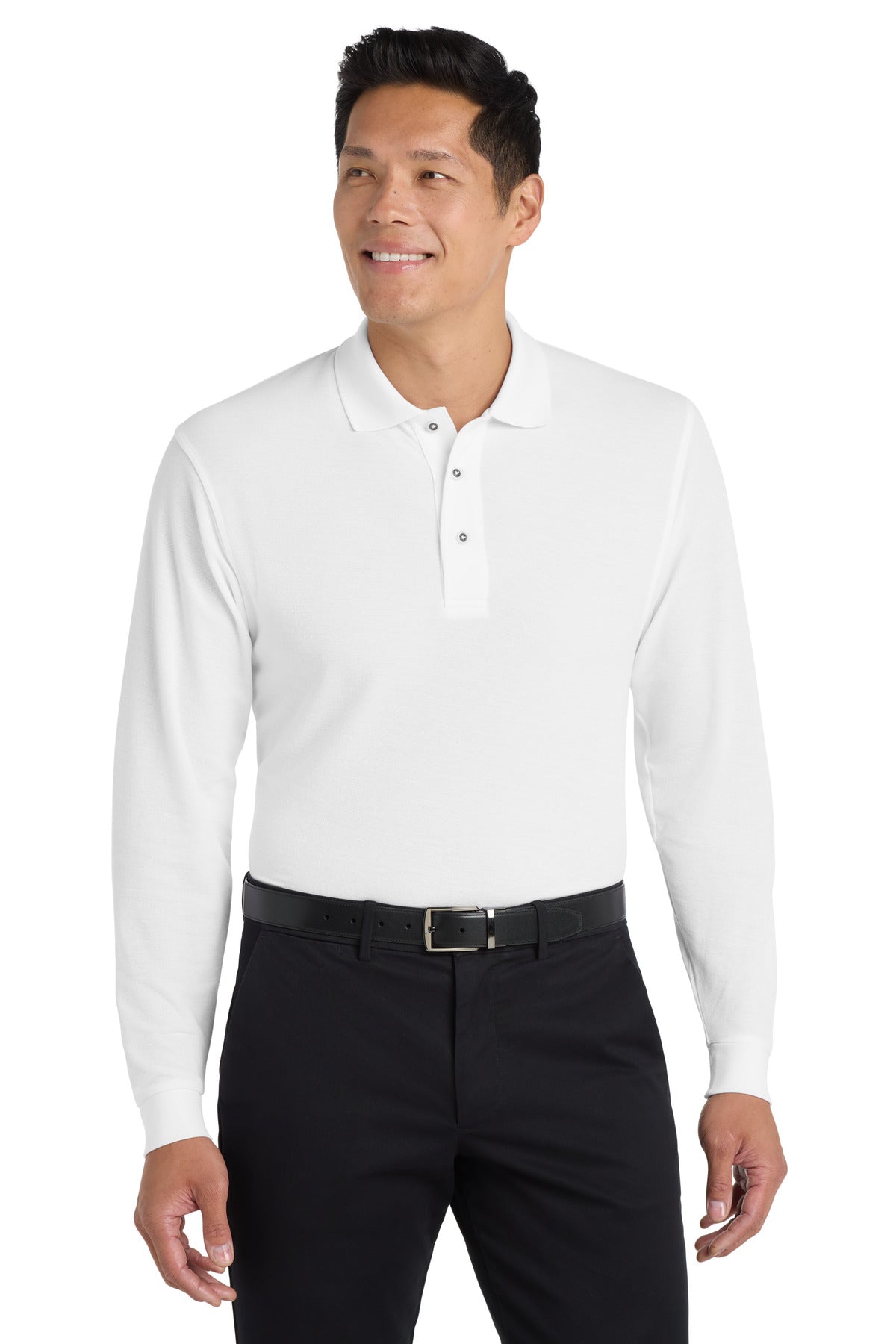 Port Authority® Silk Touch™ Long Sleeve Polo. K500LS