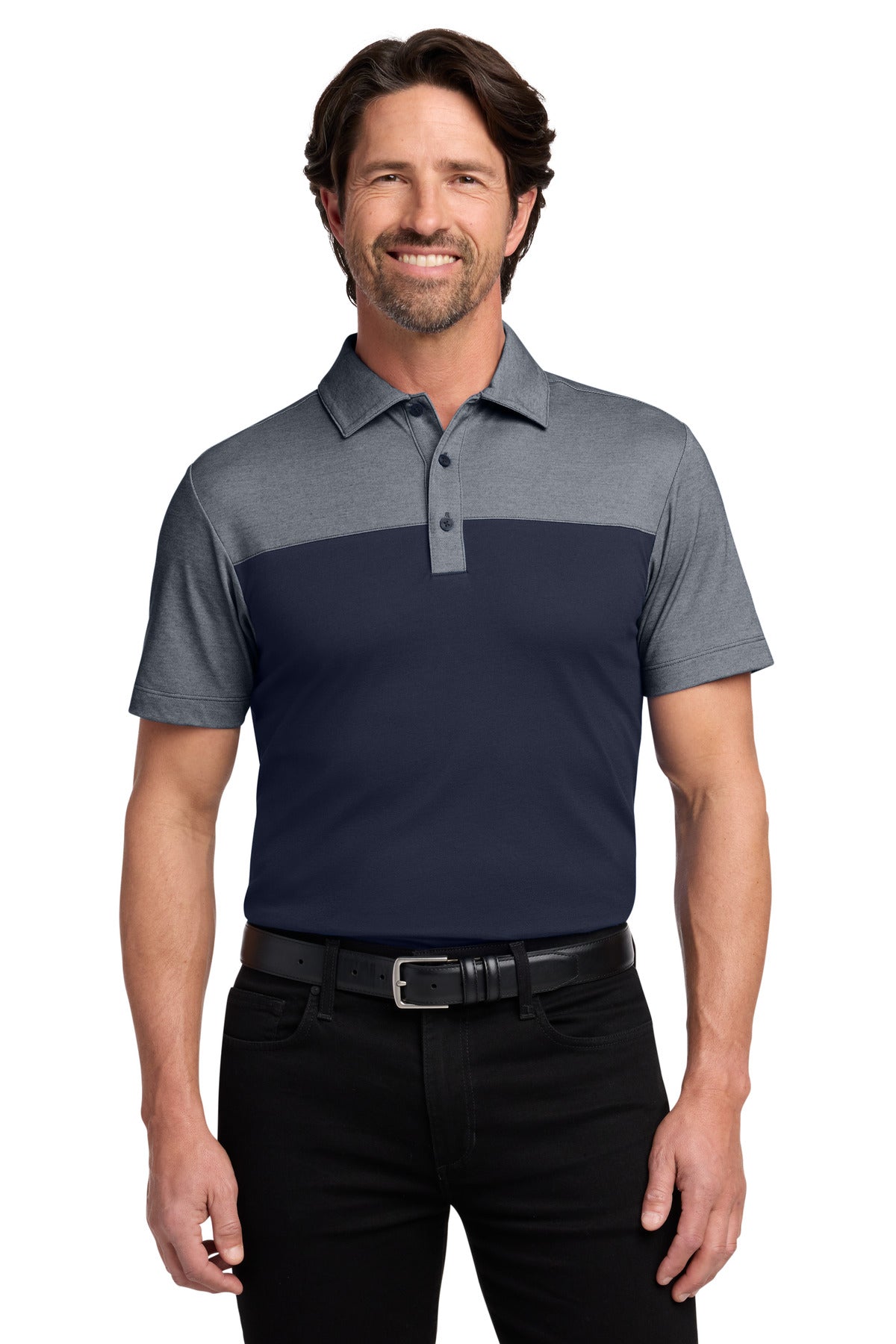 Port Authority® Fine Pique Blend Blocked Polo K831