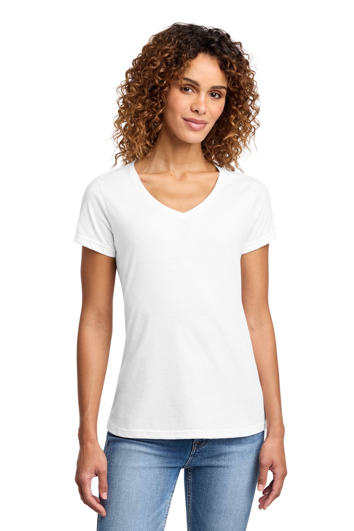 Port & Co® Women's Fan Favorite™ Blend V-Neck Tee. LPC455V