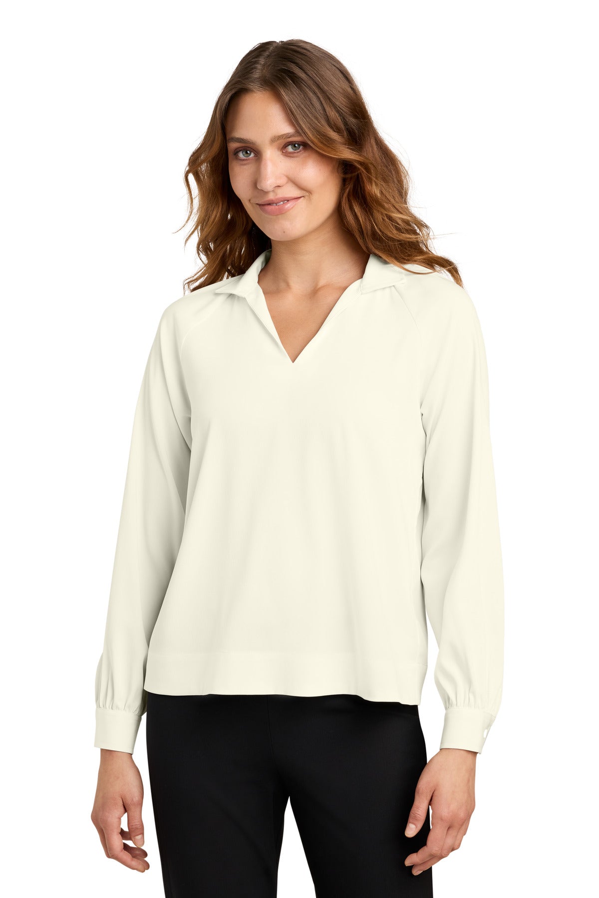 Mercer+Mettle® Women's Long Sleeve Buttery Soft Popover Blouse MM2019
