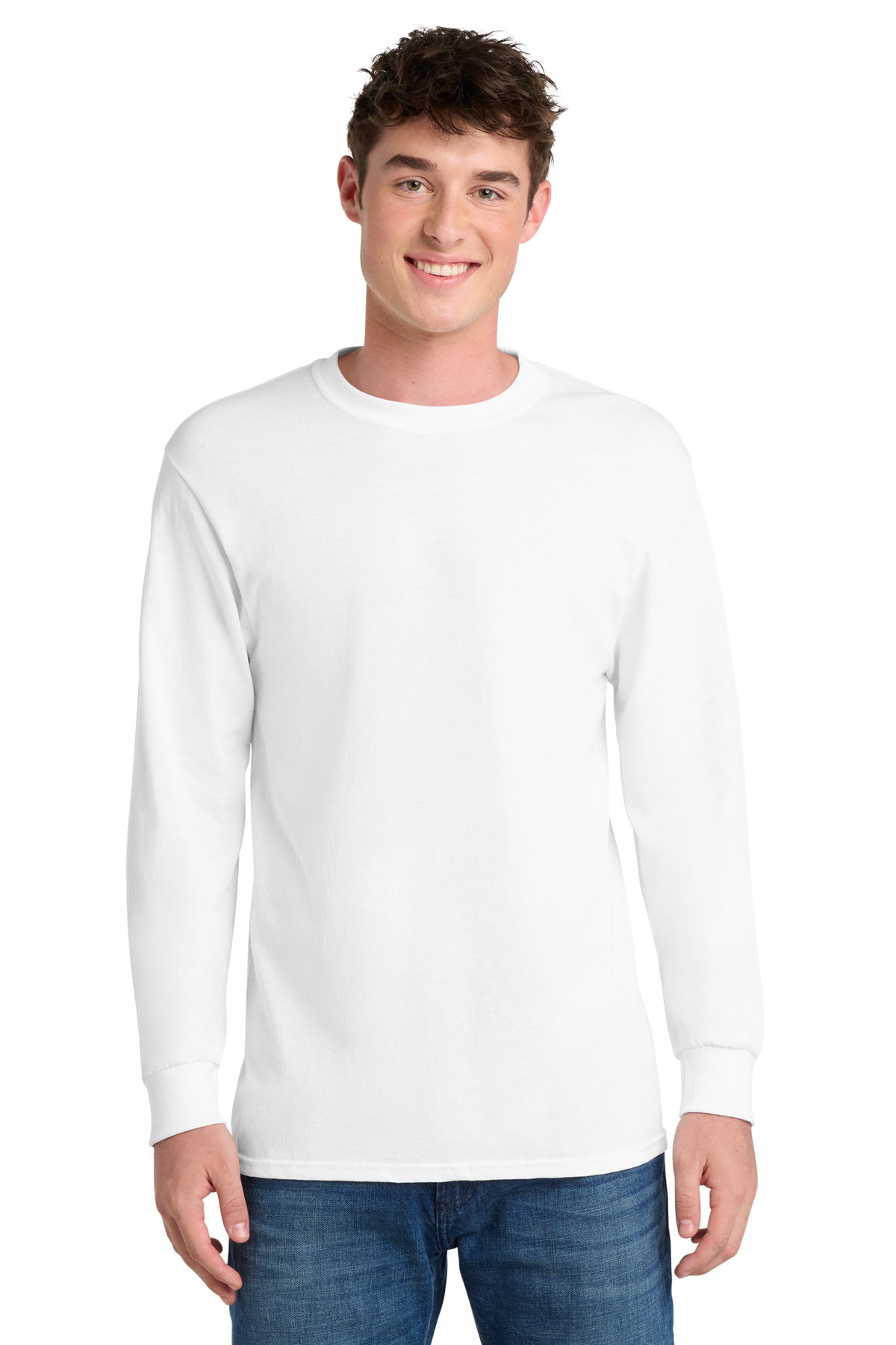 Port & Co® Tall Long Sleeve Core Blend Tee. PC55LST