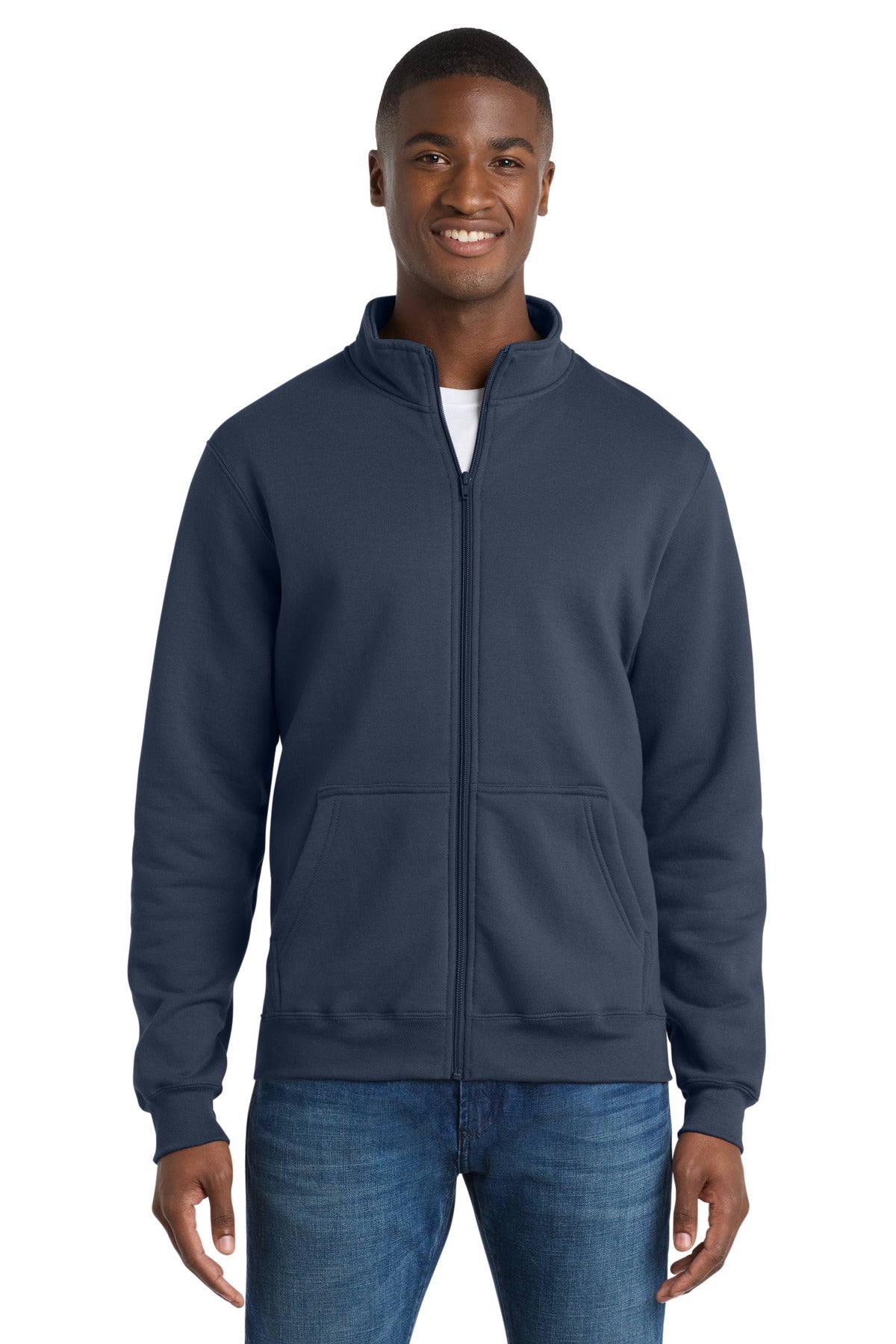 Port & Co® Core Fleece Cadet Full-Zip Sweatshirt PC78FZ
