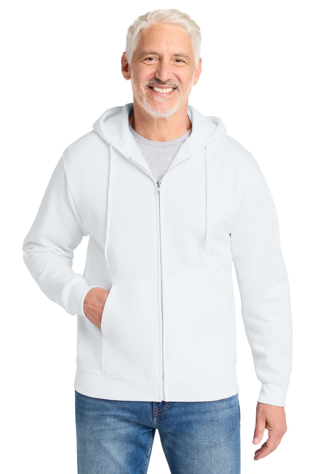 Port & Co® Core Fleece Full-Zip Hooded Sweatshirt. PC78ZH