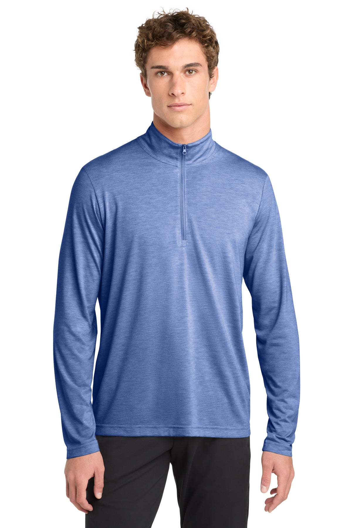 Sport-Tek ® PosiCharge ® Tri-Blend Wicking 1/4-Zip Pullover. ST407