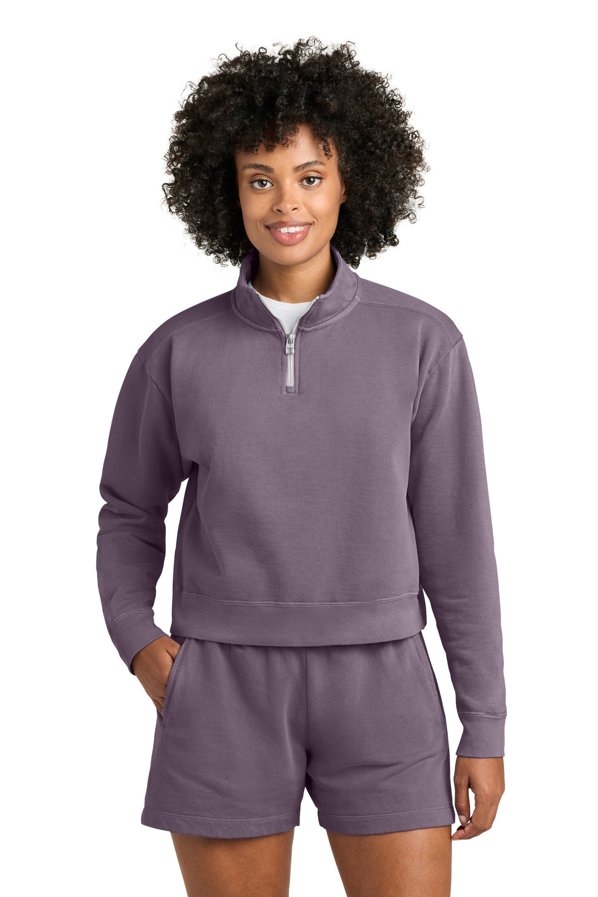 DISCONTINUED Comfort Colors® Women's Mid-Length 1/4-Zip Sweatshirt 1580L