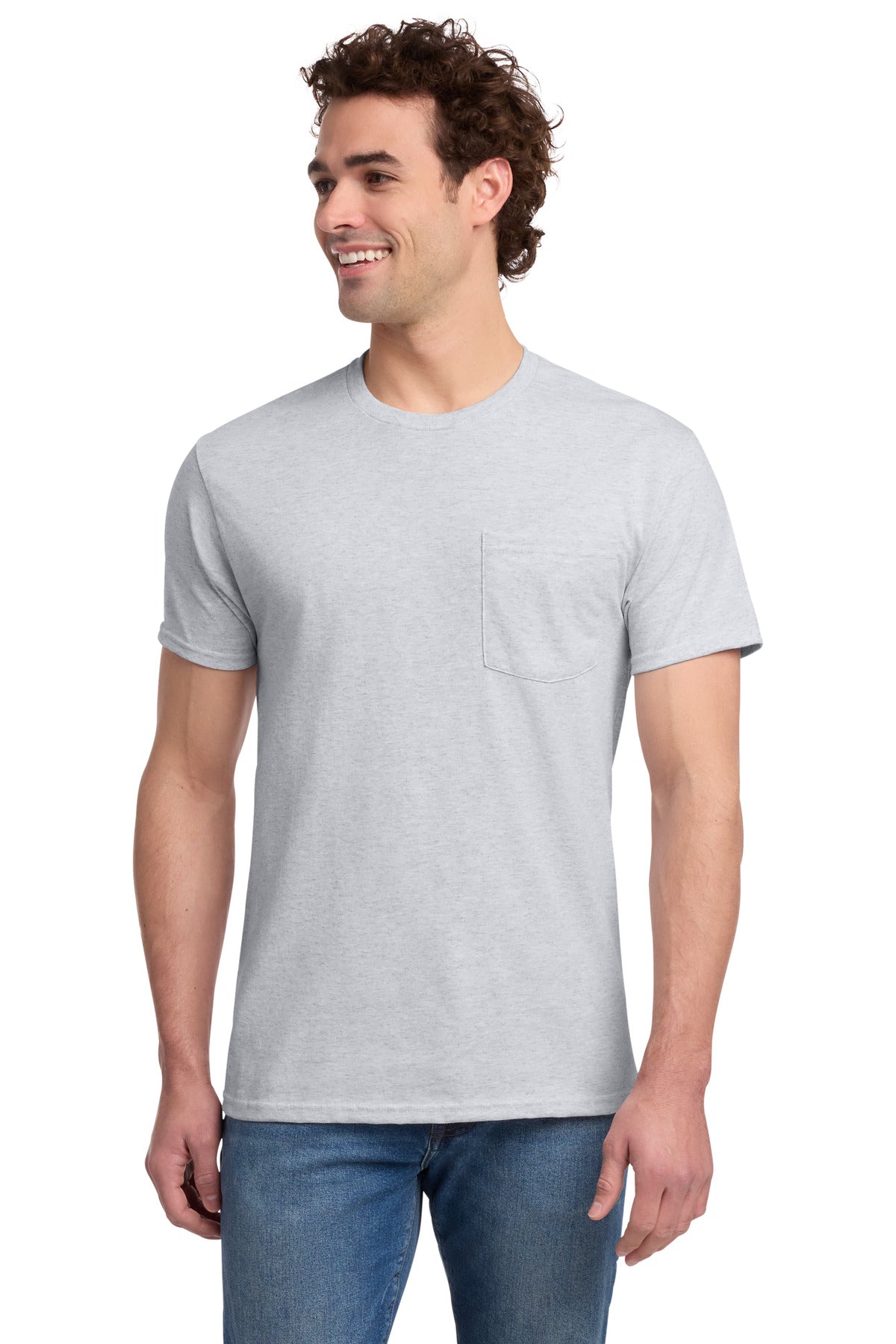 Jerzees® -  Dri-Power® 50/50 Cotton/Poly Pocket T-Shirt.  29MP