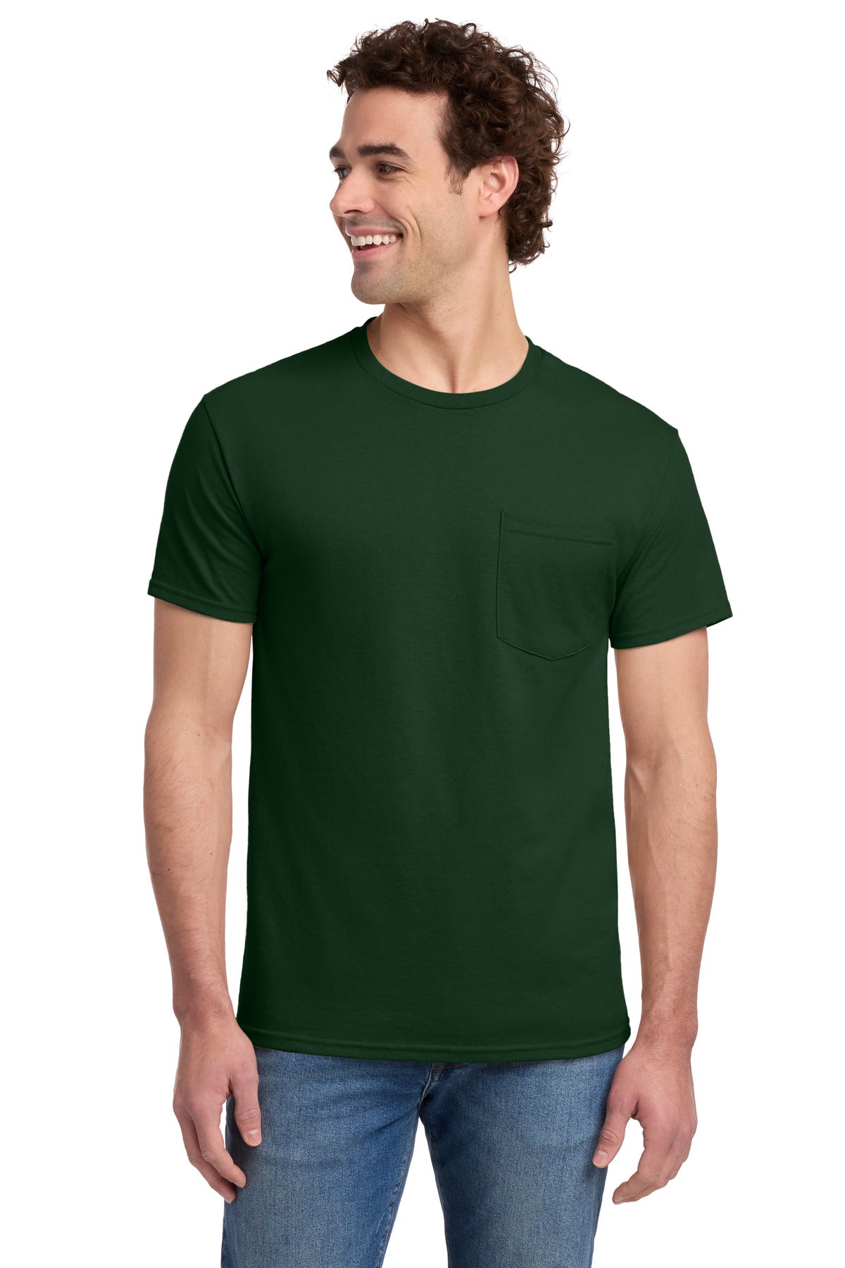 Jerzees® -  Dri-Power® 50/50 Cotton/Poly Pocket T-Shirt.  29MP