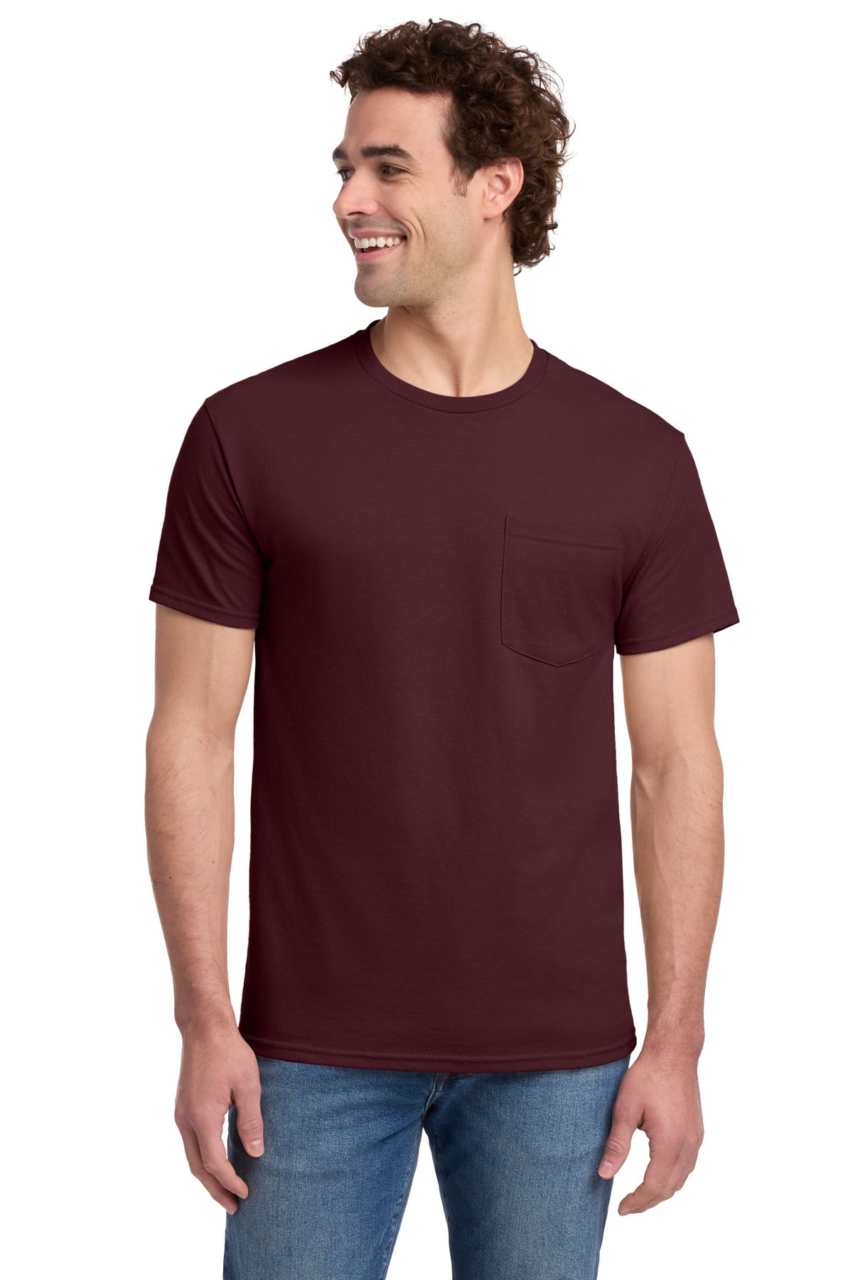 Jerzees® -  Dri-Power® 50/50 Cotton/Poly Pocket T-Shirt.  29MP