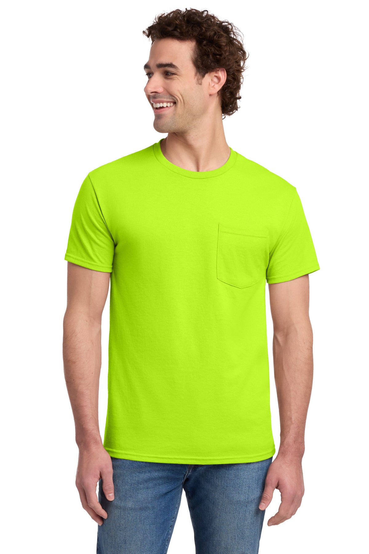 Jerzees® -  Dri-Power® 50/50 Cotton/Poly Pocket T-Shirt.  29MP