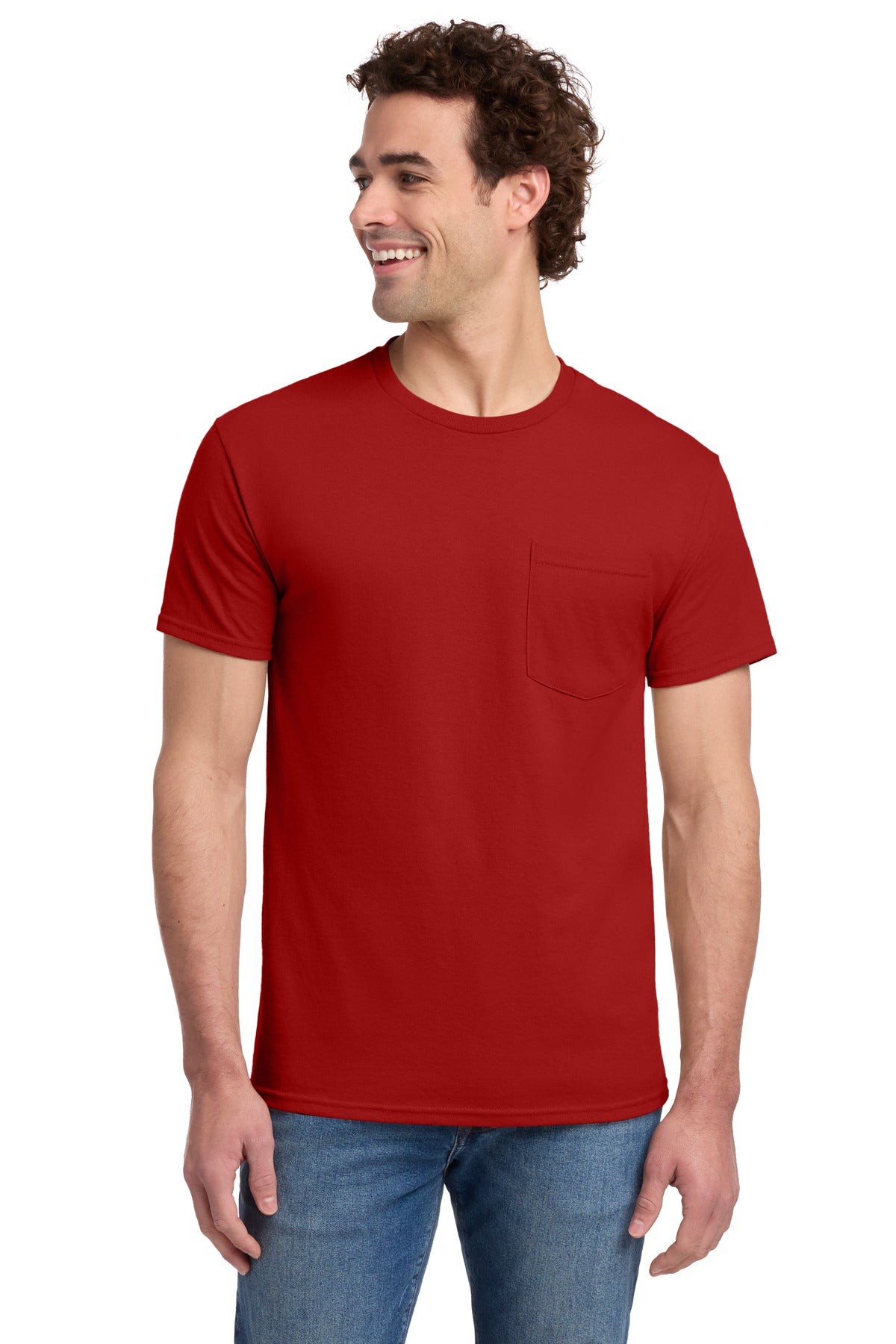Jerzees® -  Dri-Power® 50/50 Cotton/Poly Pocket T-Shirt.  29MP