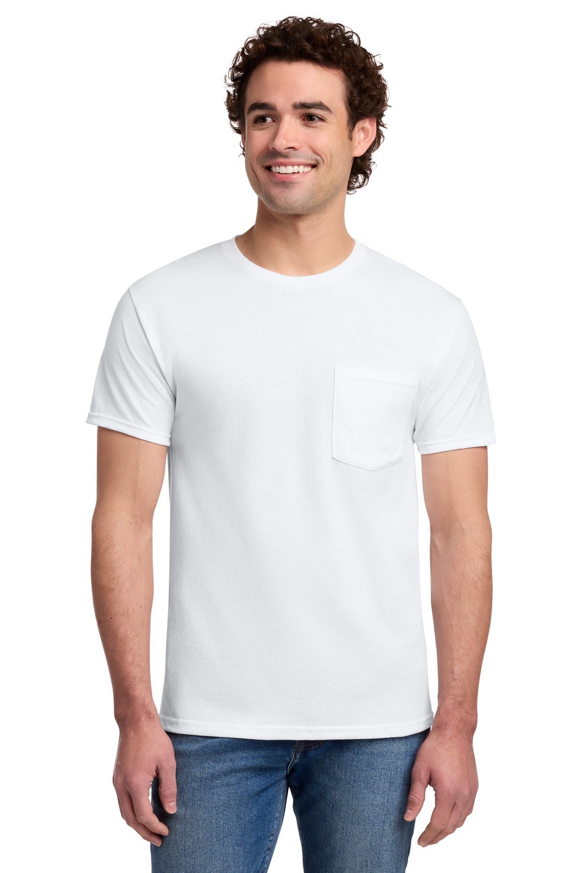 Jerzees® -  Dri-Power® 50/50 Cotton/Poly Pocket T-Shirt.  29MP