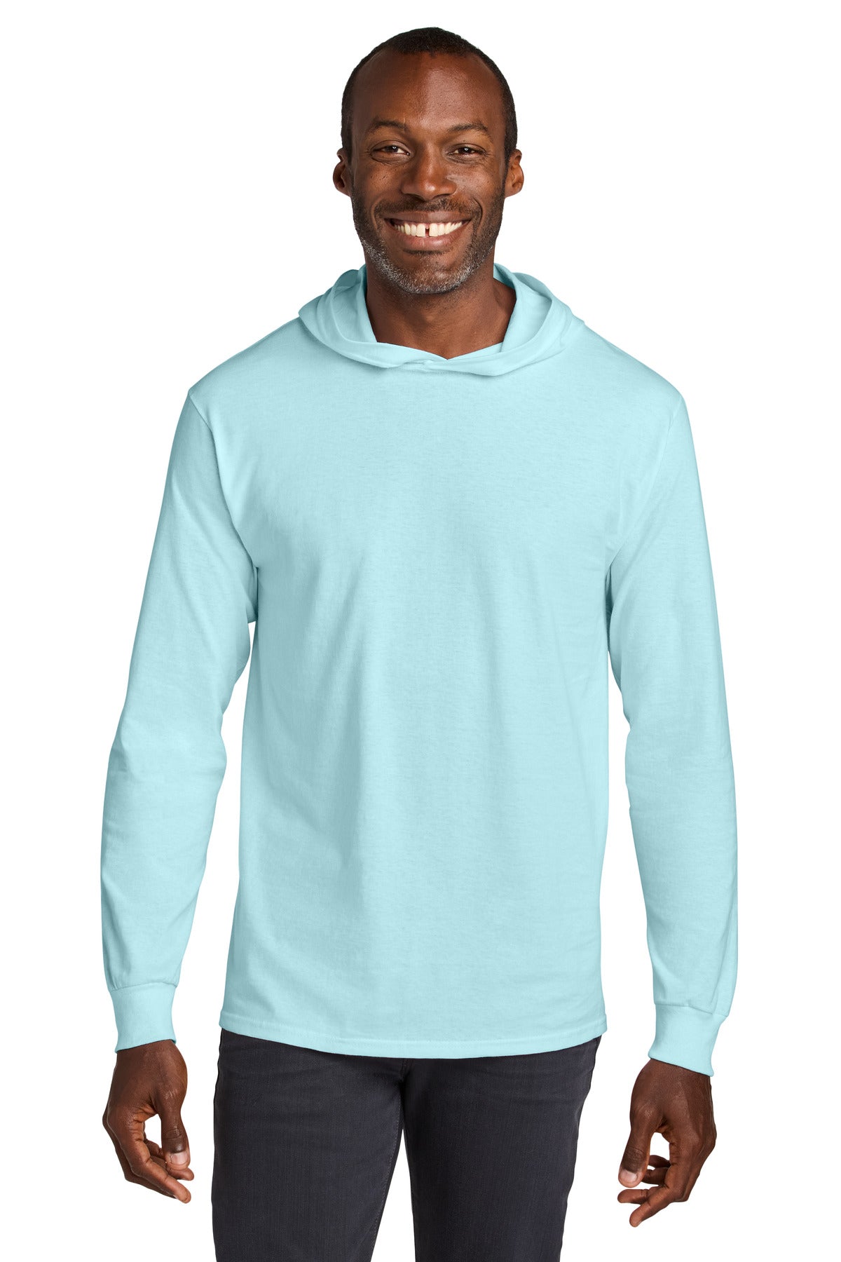Jerzees Classics™ Unisex Cotton Long Sleeve Hooded T-Shirt 363LH