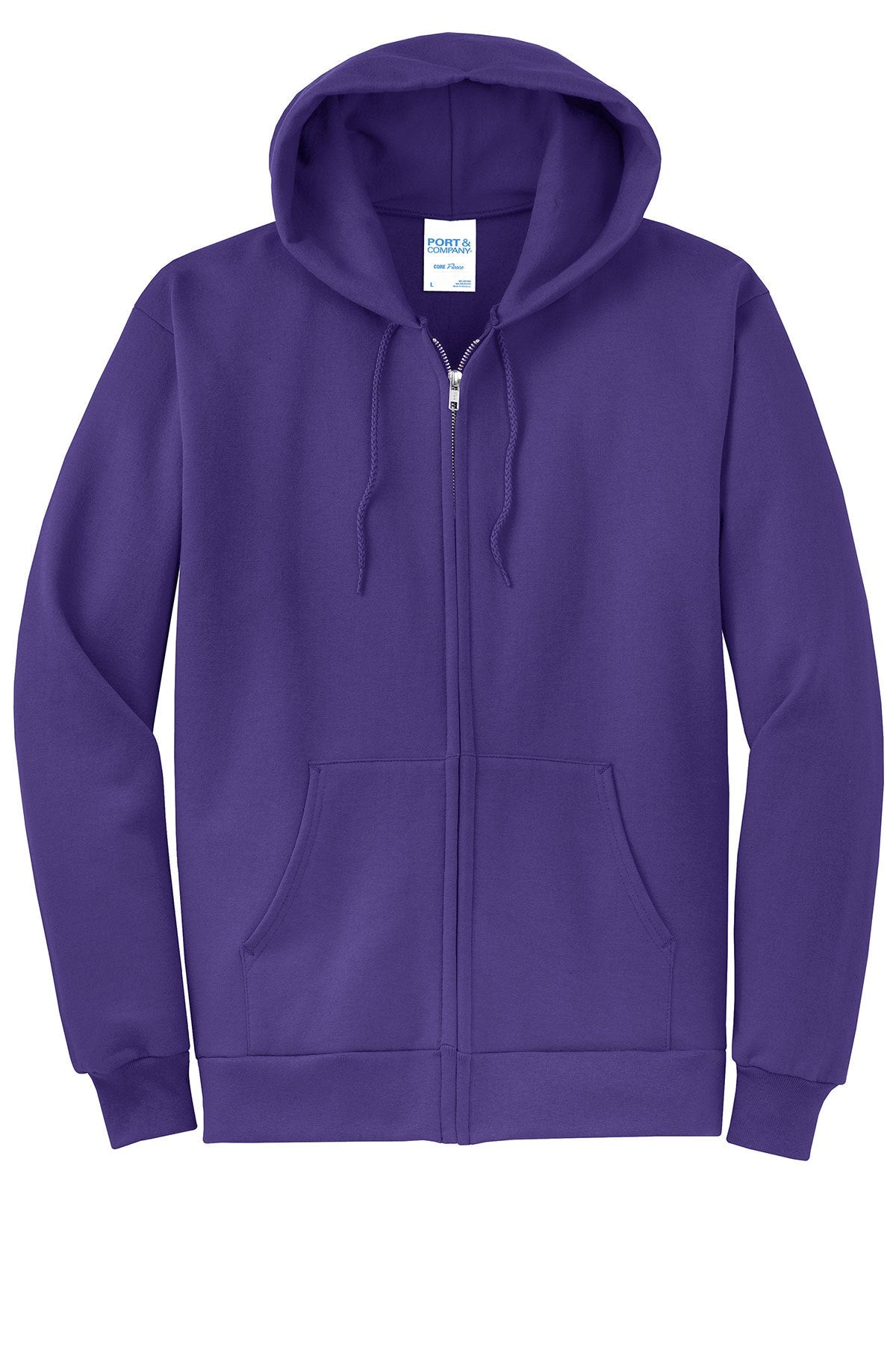 Port & Co™ Core Fleece Full-Zip Hooded Sweatshirt