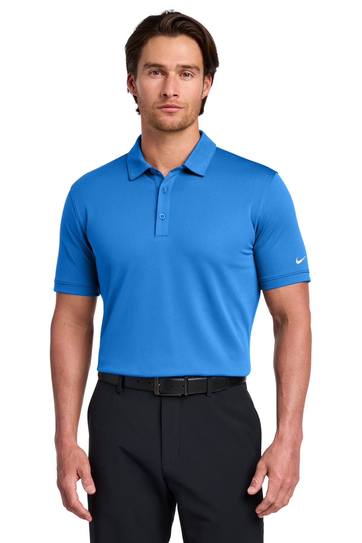 Nike Dri-FIT Solid Icon Pique Modern Fit Polo.  746099