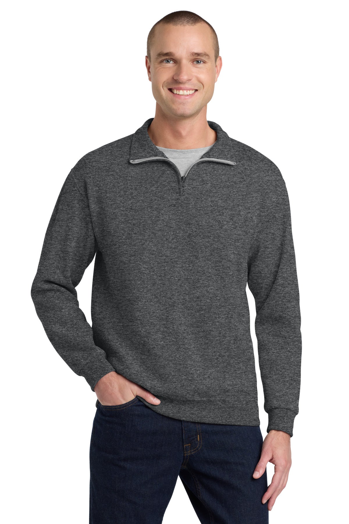 Jerzees® - NuBlend® 1/4-Zip Cadet Collar Sweatshirt. 995M
