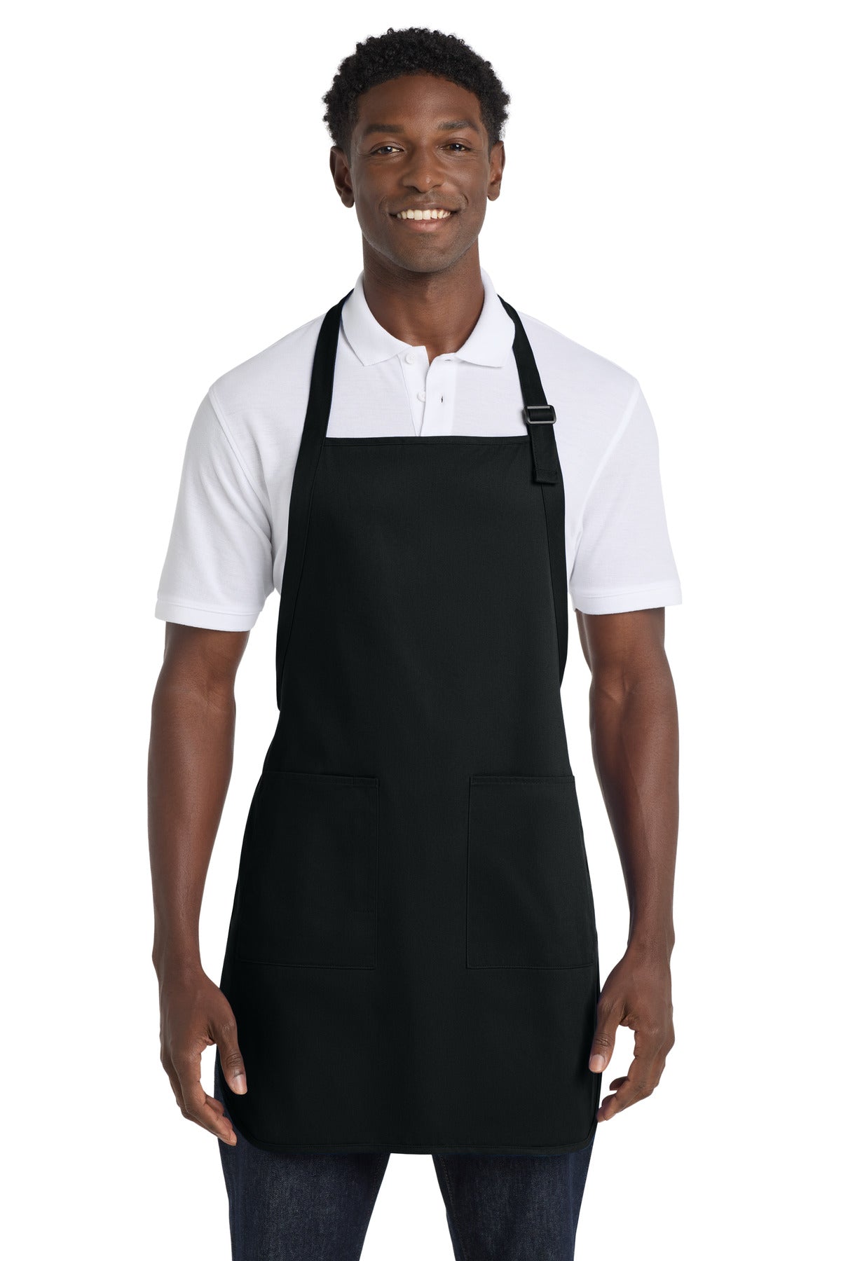 Port Authority® Full-Length Apron with Pockets.  A500
