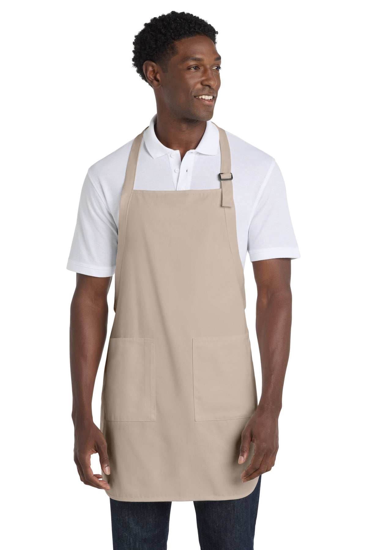 Port Authority® Full-Length Apron with Pockets.  A500