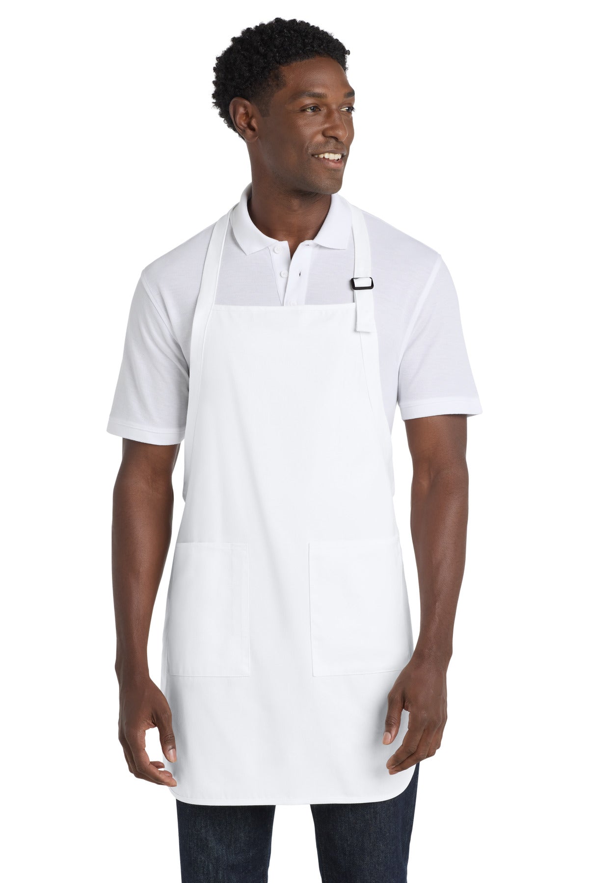 Port Authority® Full-Length Apron with Pockets.  A500