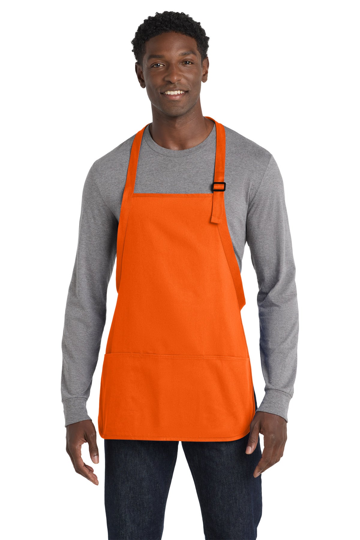 Port Authority® Medium-Length Apron with Pouch Pockets.  A510
