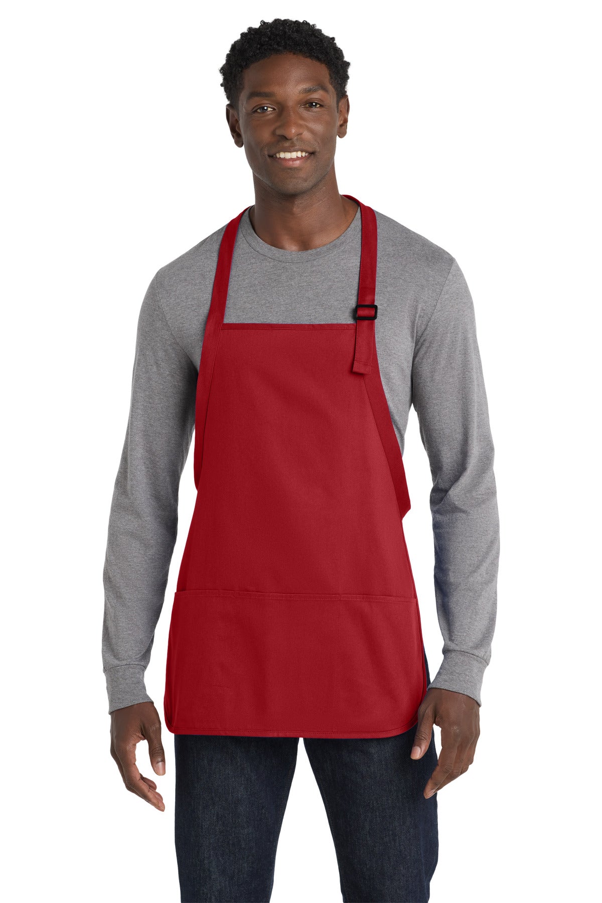Port Authority® Medium-Length Apron with Pouch Pockets.  A510