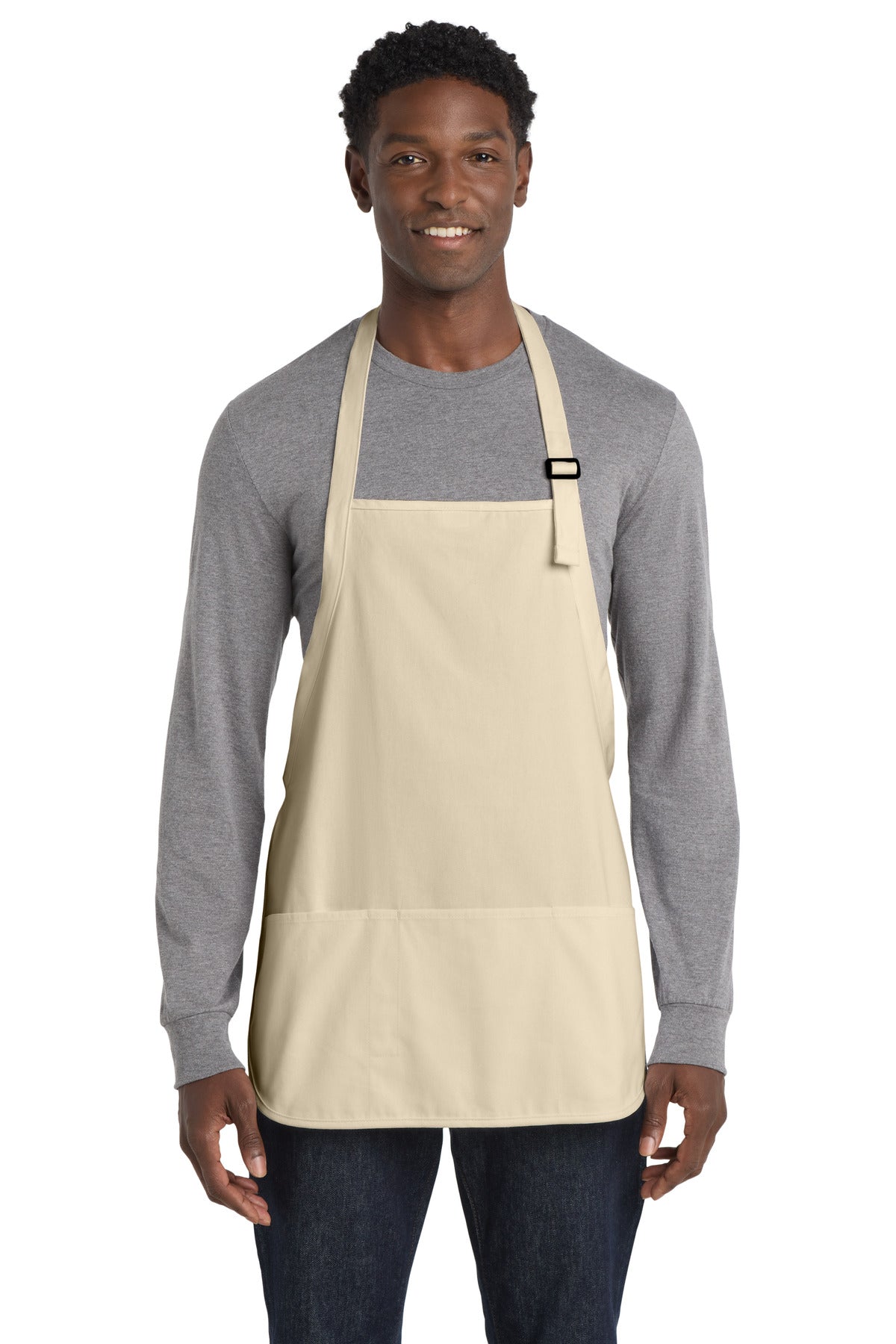 Port Authority® Medium-Length Apron with Pouch Pockets.  A510