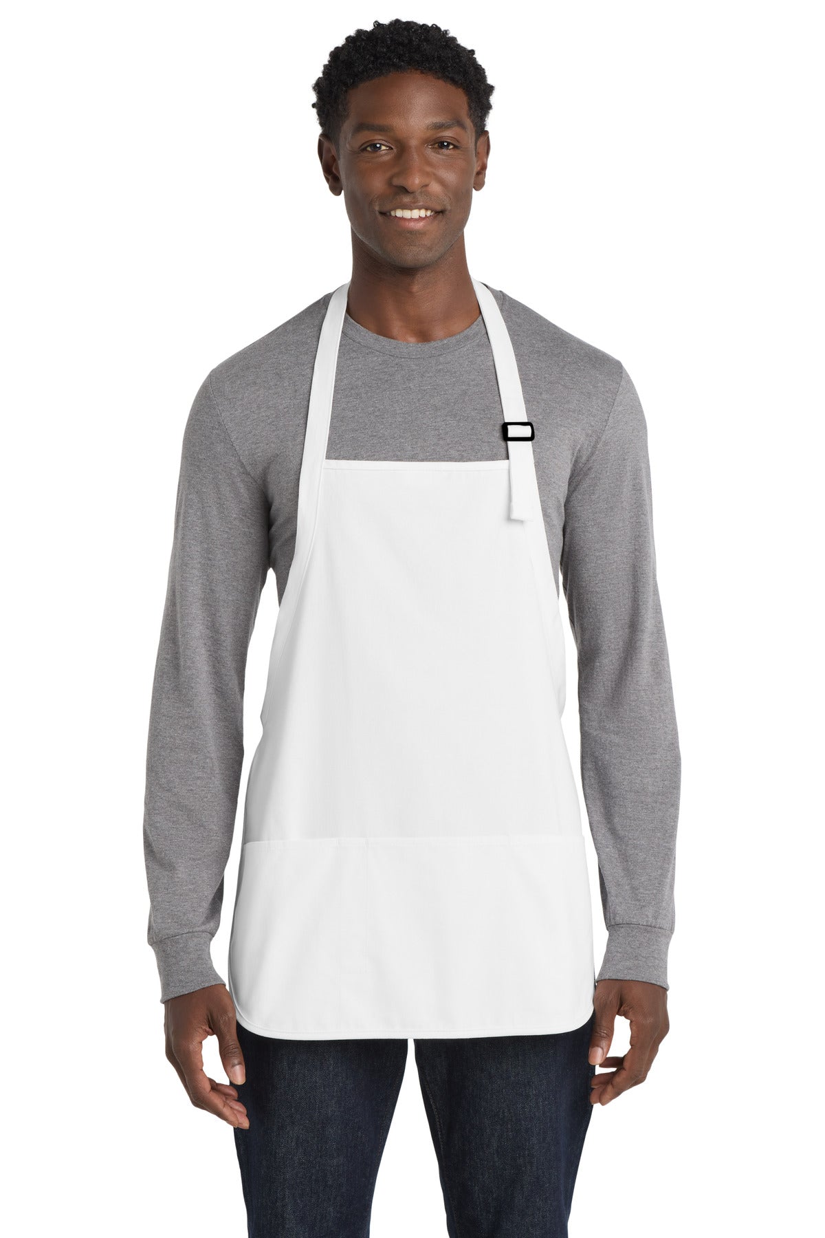 Port Authority® Medium-Length Apron with Pouch Pockets.  A510