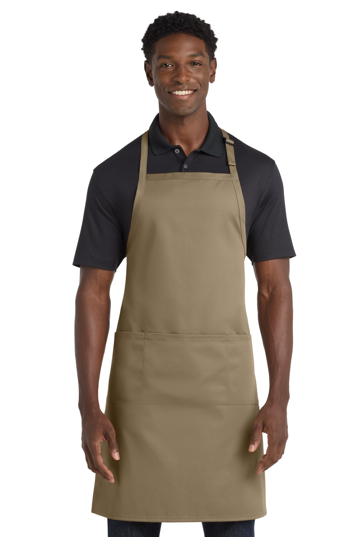 Port Authority® Easy Care Extra Long Bib Apron with Stain Release. A700