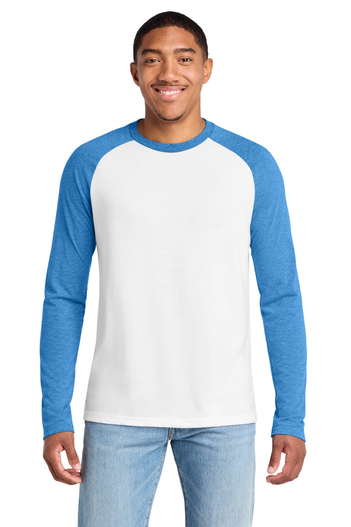Allmade® Unisex Tri-Blend Long Sleeve Colorblock Raglan AL6009
