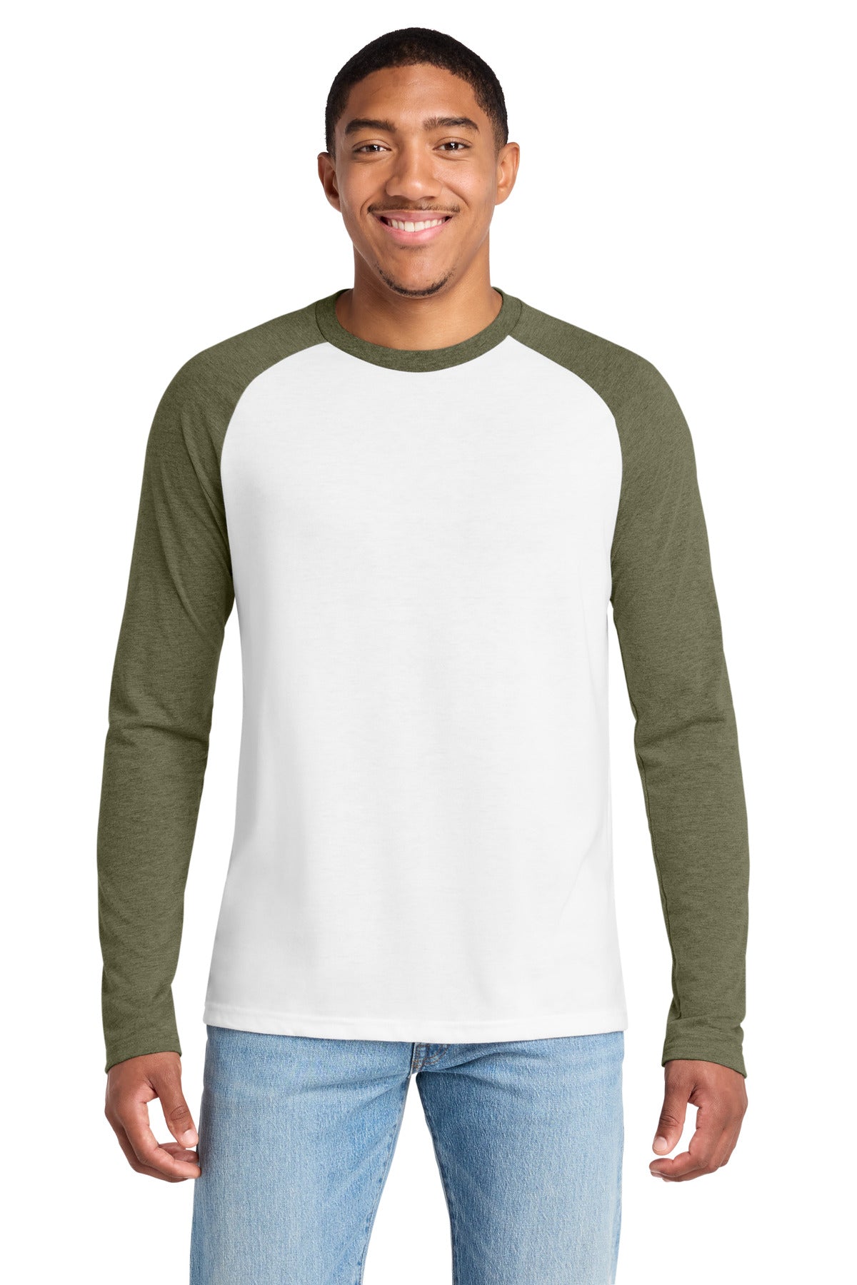 Allmade® Unisex Tri-Blend Long Sleeve Colorblock Raglan AL6009