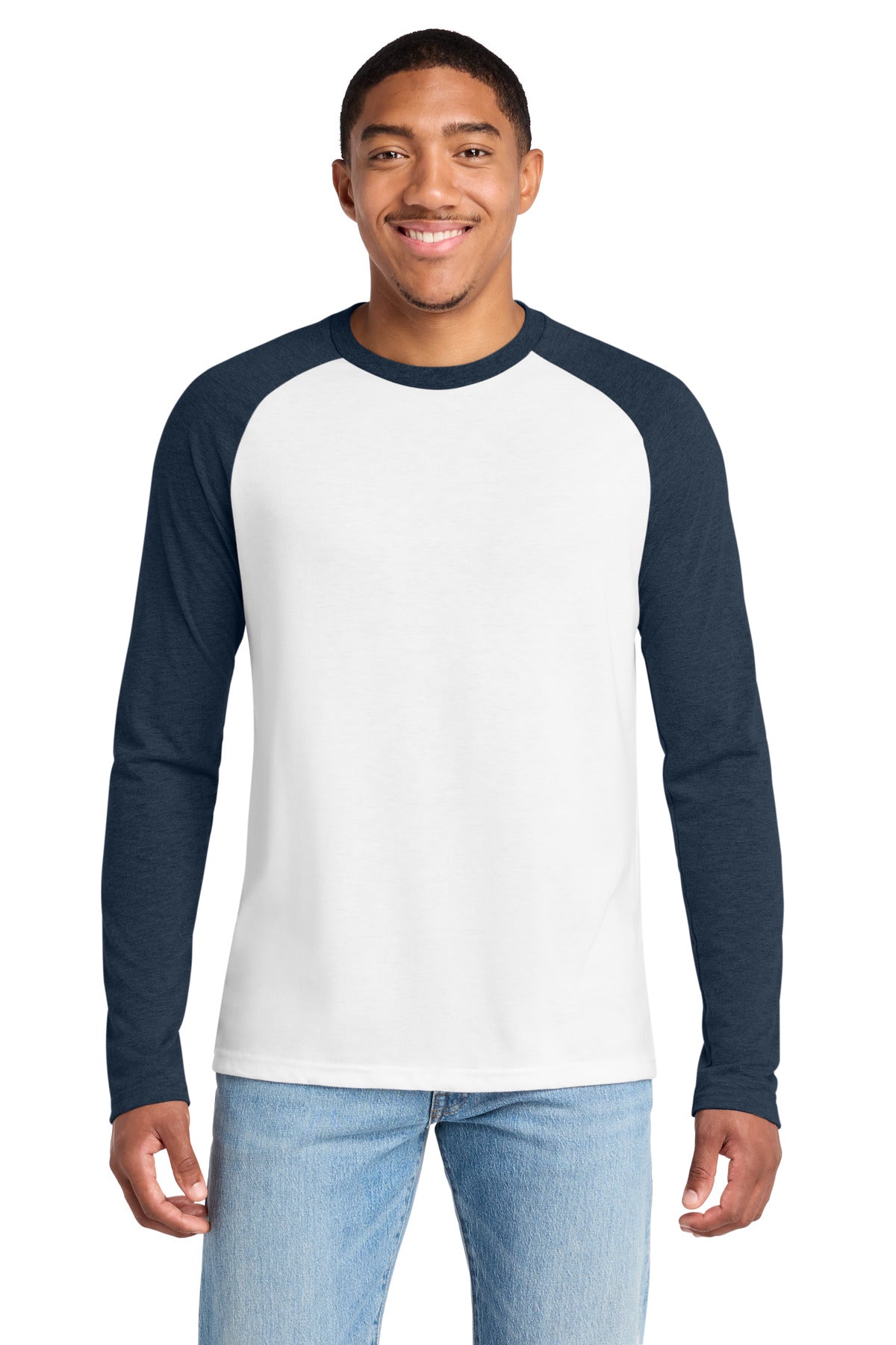Allmade® Unisex Tri-Blend Long Sleeve Colorblock Raglan AL6009