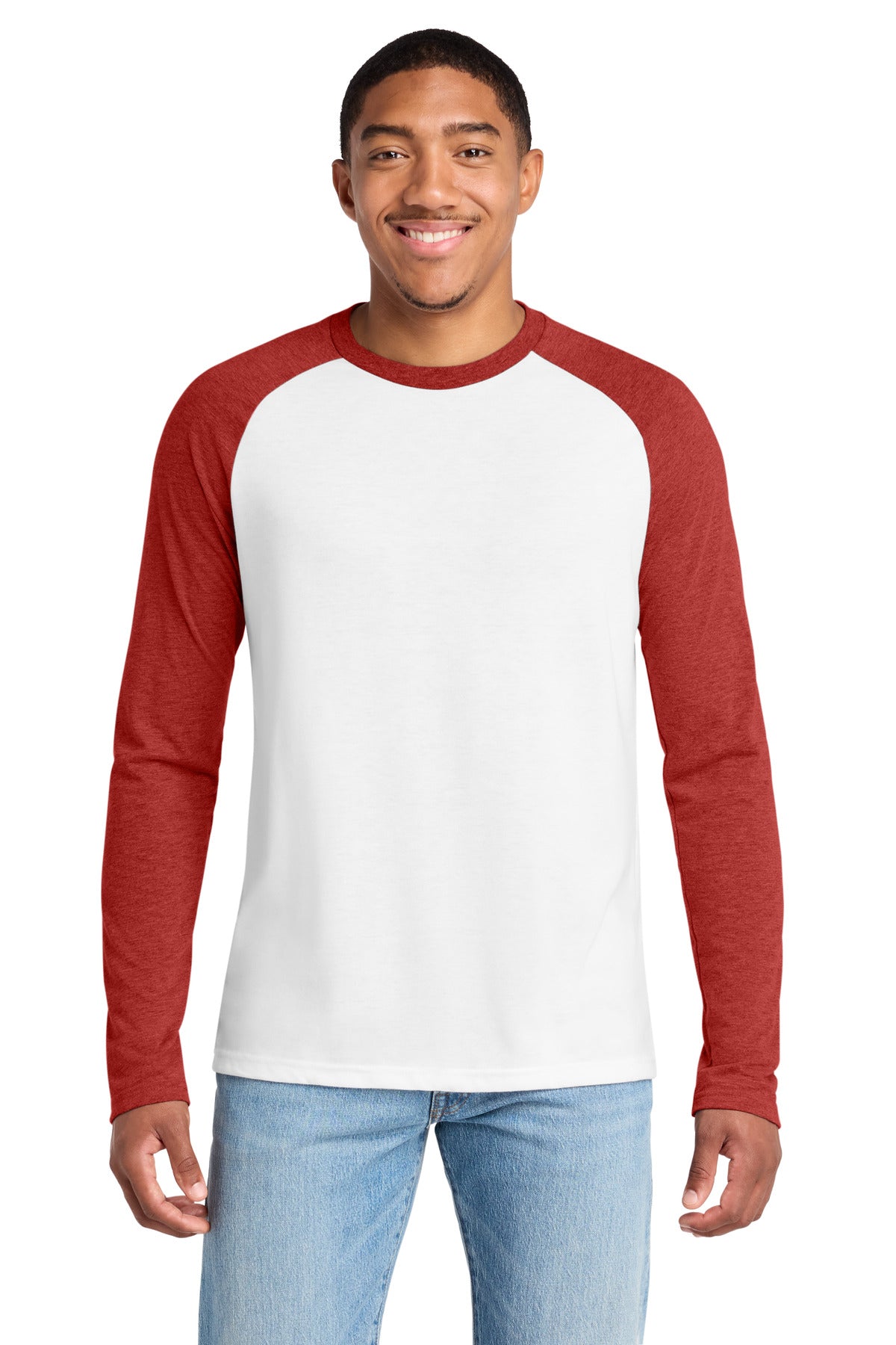 Allmade® Unisex Tri-Blend Long Sleeve Colorblock Raglan AL6009