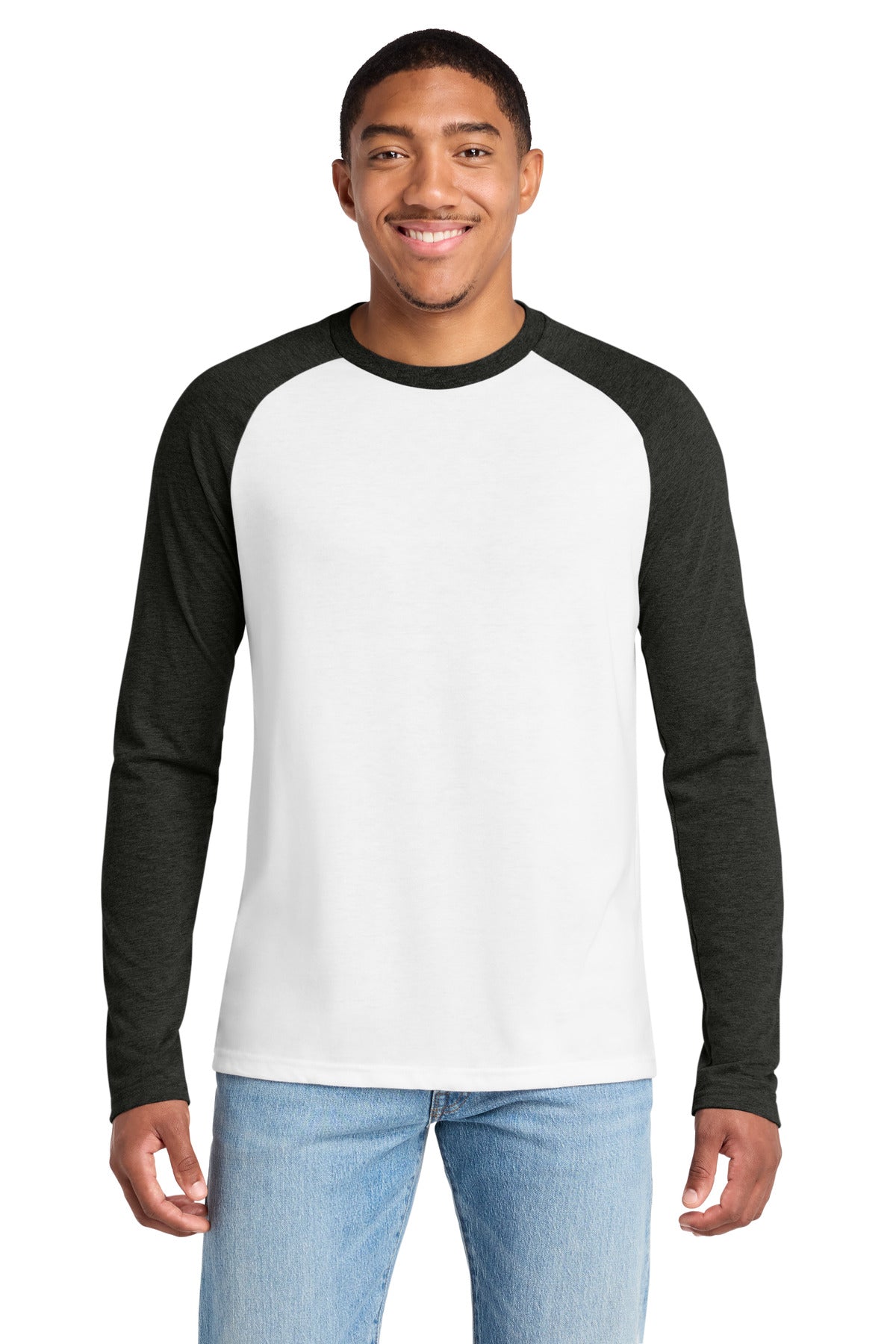 Allmade® Unisex Tri-Blend Long Sleeve Colorblock Raglan AL6009