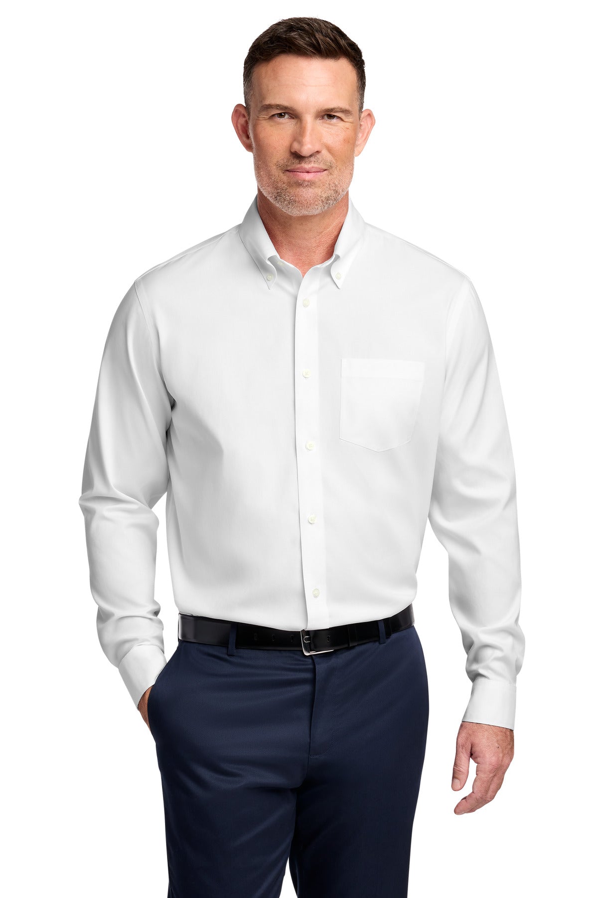 Brooks Brothers® Wrinkle-Free Stretch Pinpoint Shirt BB18000