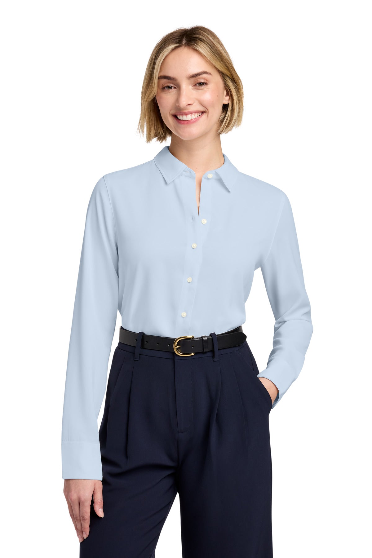 Brooks Brothers® Women's Full-Button Satin Blouse BB18007