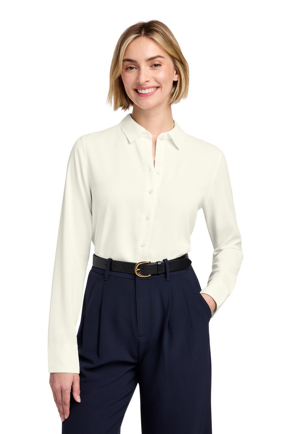Brooks Brothers® Women's Full-Button Satin Blouse BB18007