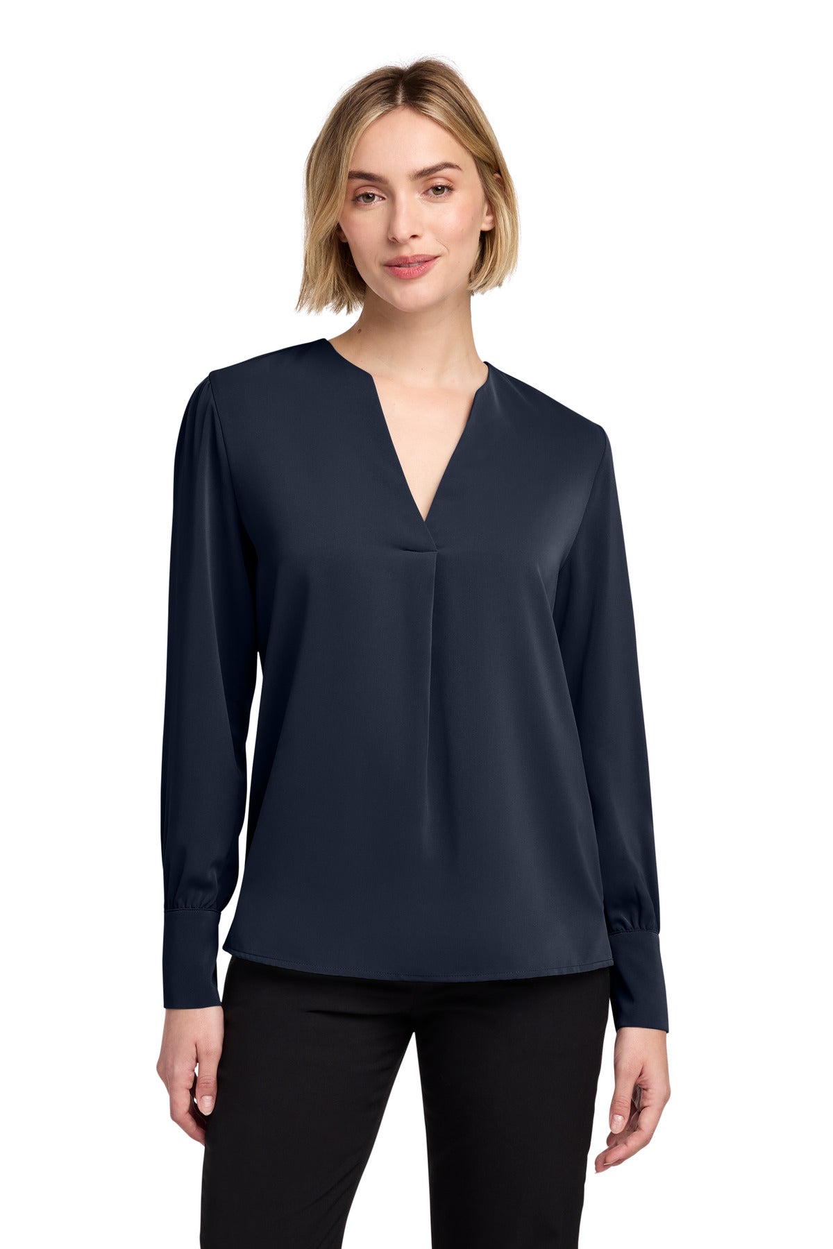 Brooks Brothers® Women's Open-Neck Satin Blouse BB18009