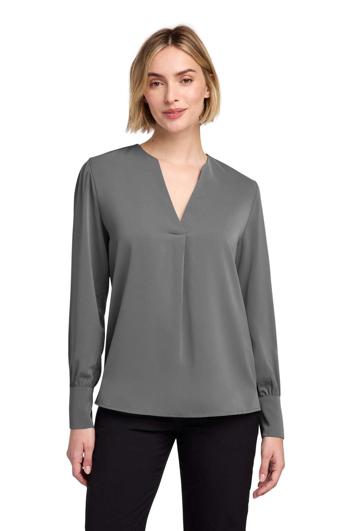 Brooks Brothers® Women's Open-Neck Satin Blouse BB18009