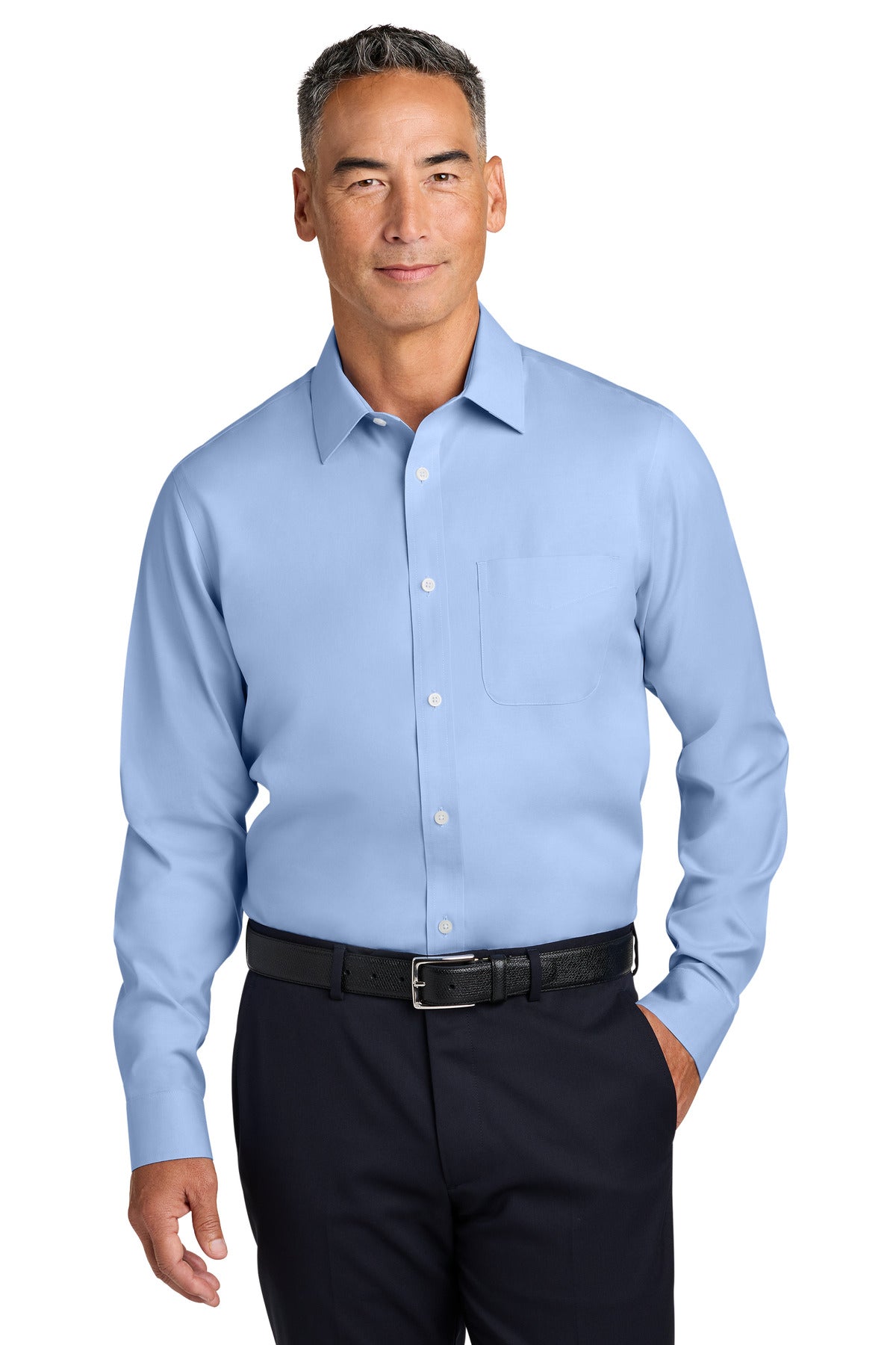 Brooks Brothers® Wrinkle-Free Stretch Pinpoint Spread Collar Shirt BB18012