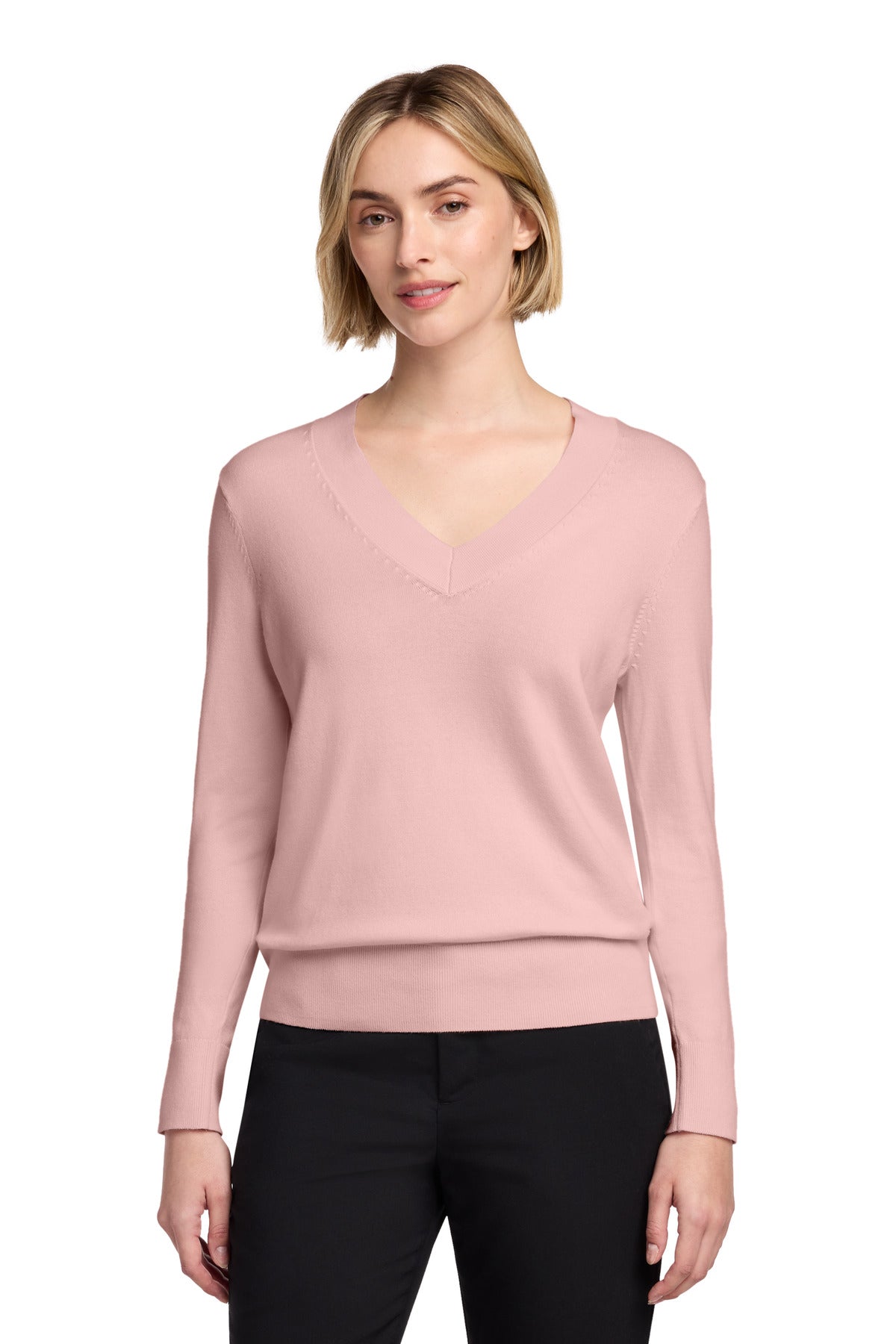 Brooks Brothers® Women's Cotton Stretch V-Neck Sweater BB18401