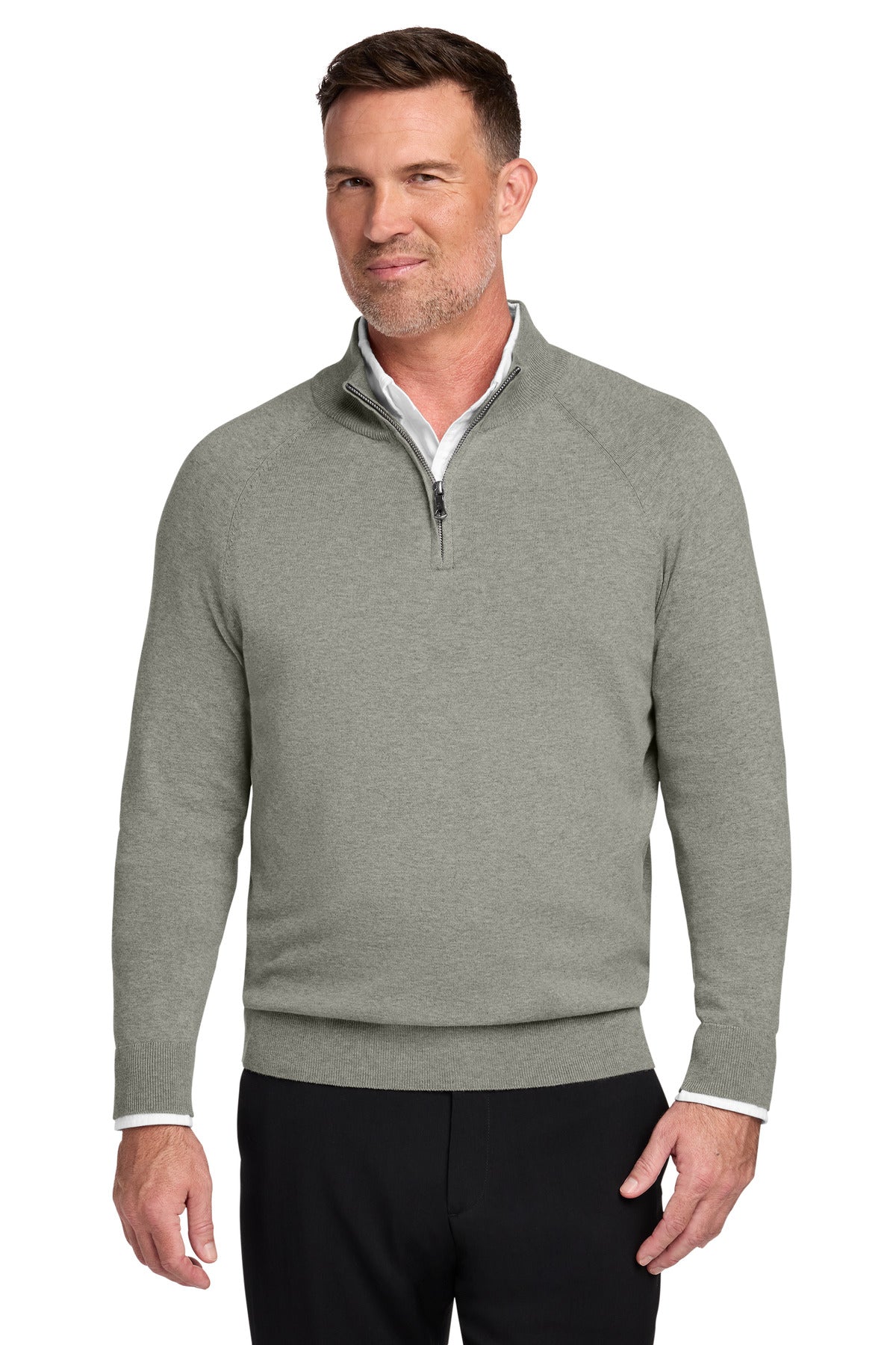 Brooks Brothers® Cotton Stretch 1/4-Zip Sweater BB18402