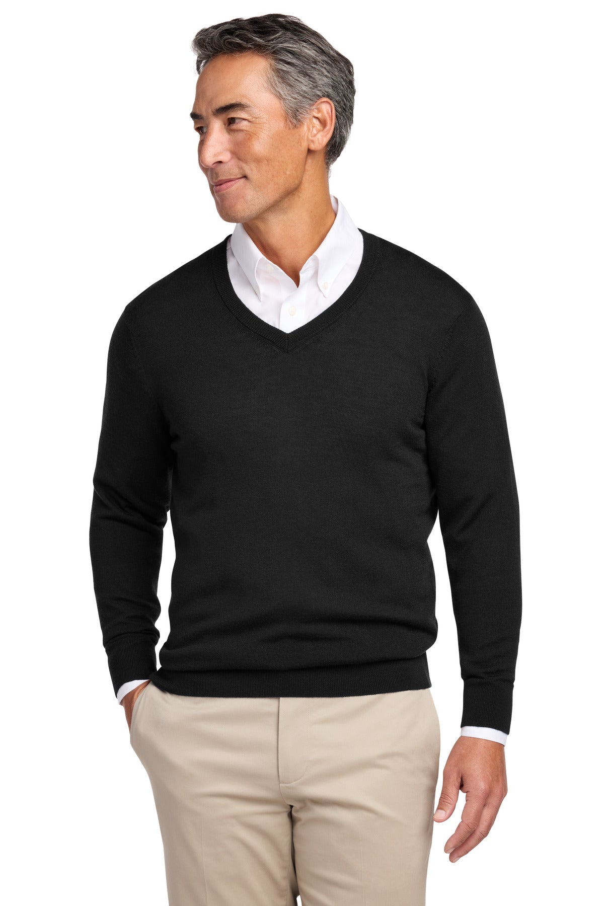 Brooks Brothers® Washable Merino V-Neck Sweater BB18410