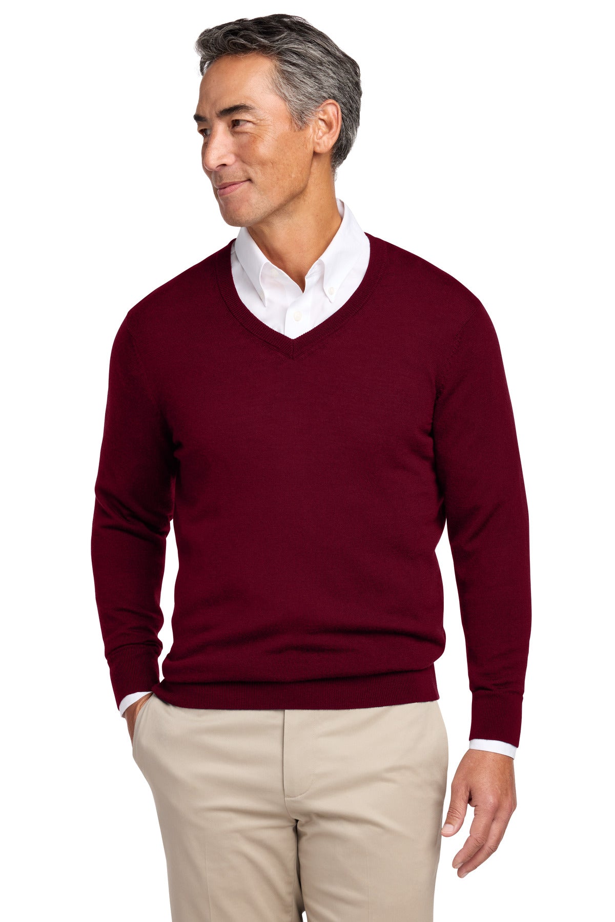 Brooks Brothers® Washable Merino V-Neck Sweater BB18410