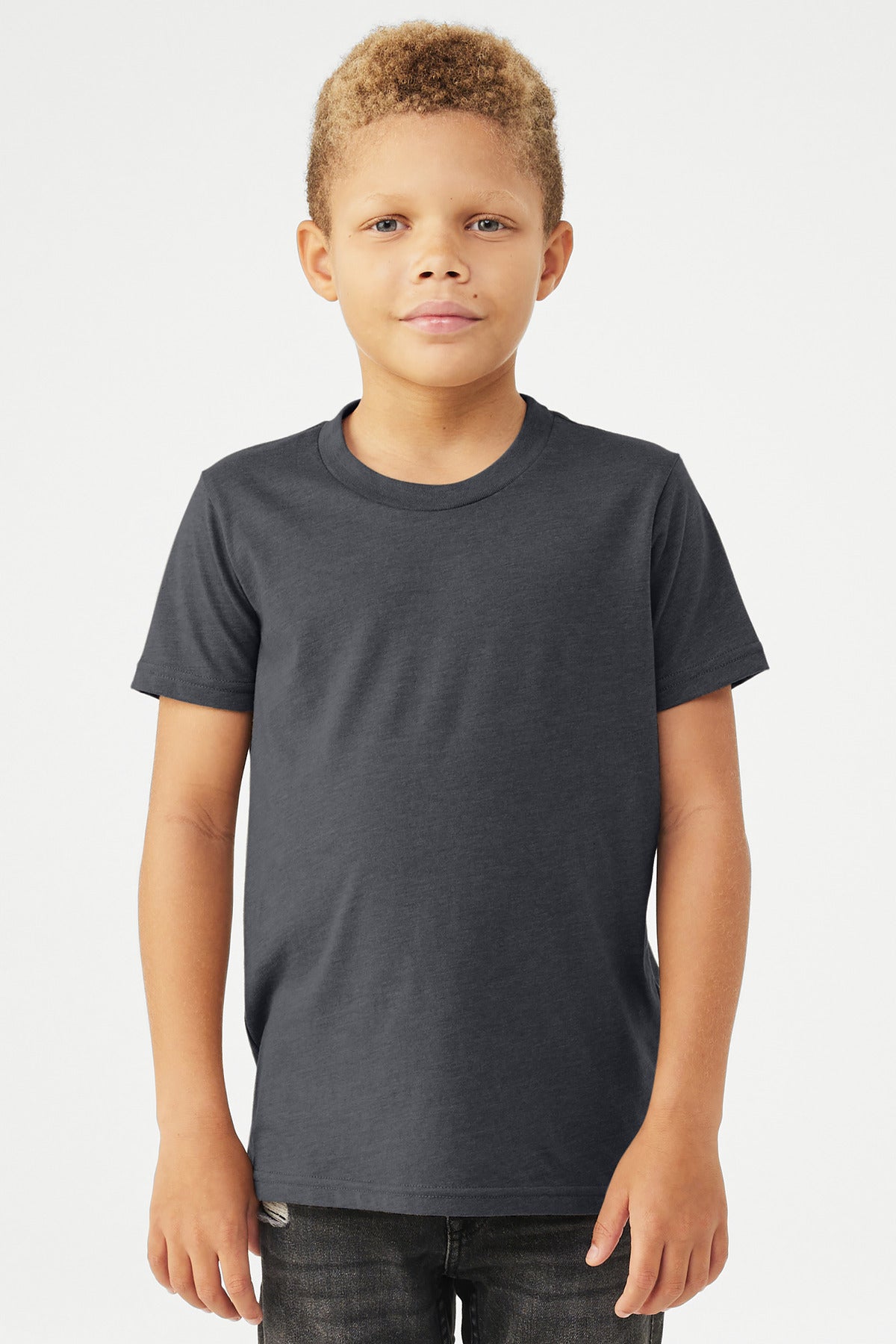 BELLA+CANVAS® Youth Heather CVC Tee BC3001YCVC