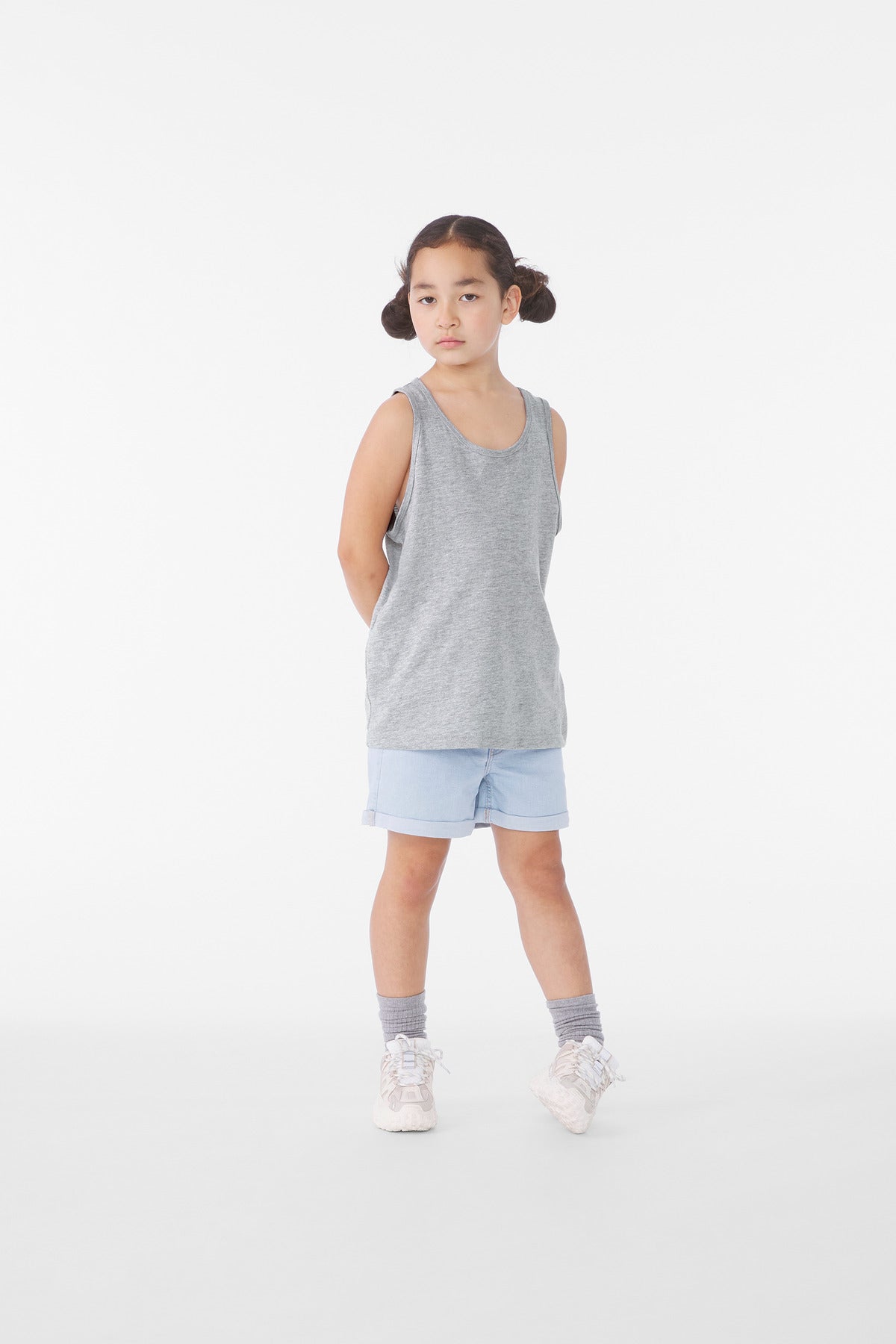 BELLA+CANVAS® Youth Heather CVC Tank BC3480YCVC