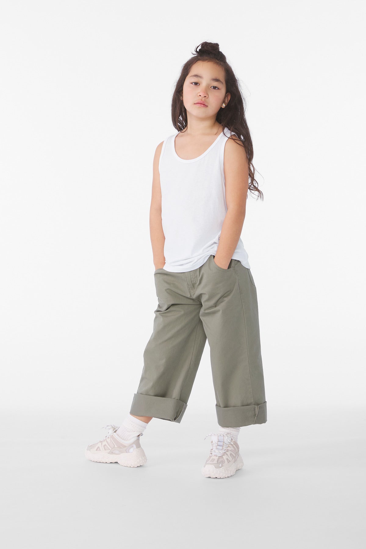 BELLA+CANVAS® Youth Heather CVC Tank BC3480YCVC