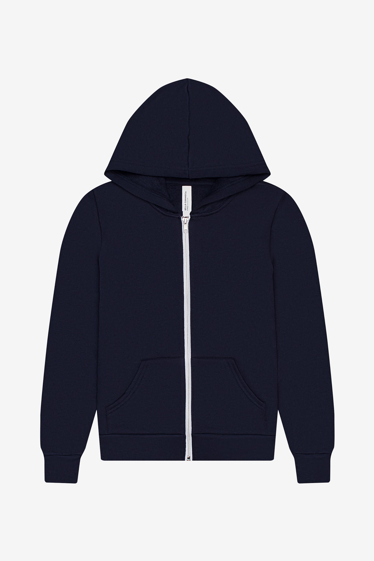 BELLA+CANVAS® Youth Sponge Fleece Full-Zip Hooded Sweatshirt BC3739Y