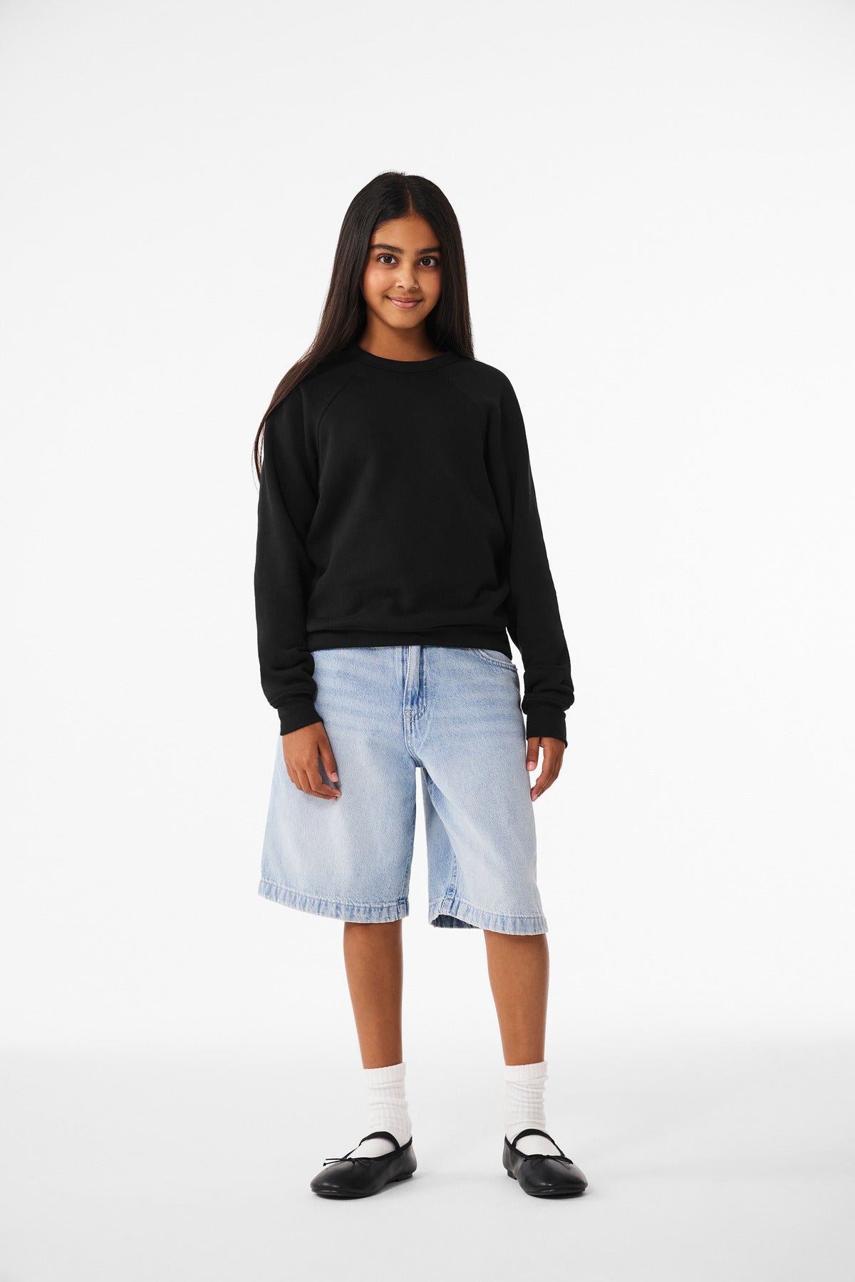BELLA+CANVAS® Youth Sponge Fleece Raglan Sweatshirt BC3901Y