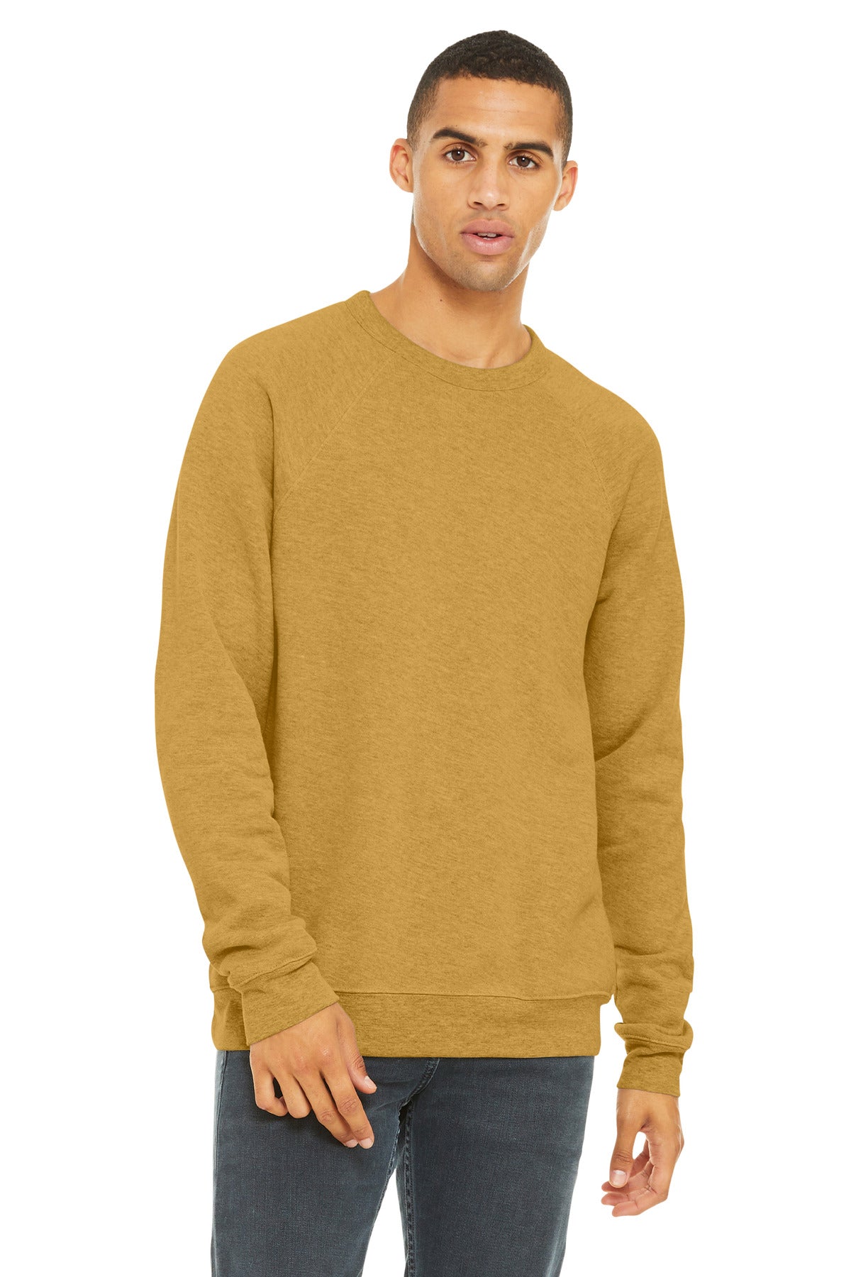 BELLA+CANVAS ® Unisex Sponge Fleece Raglan Sweatshirt. BC3901
